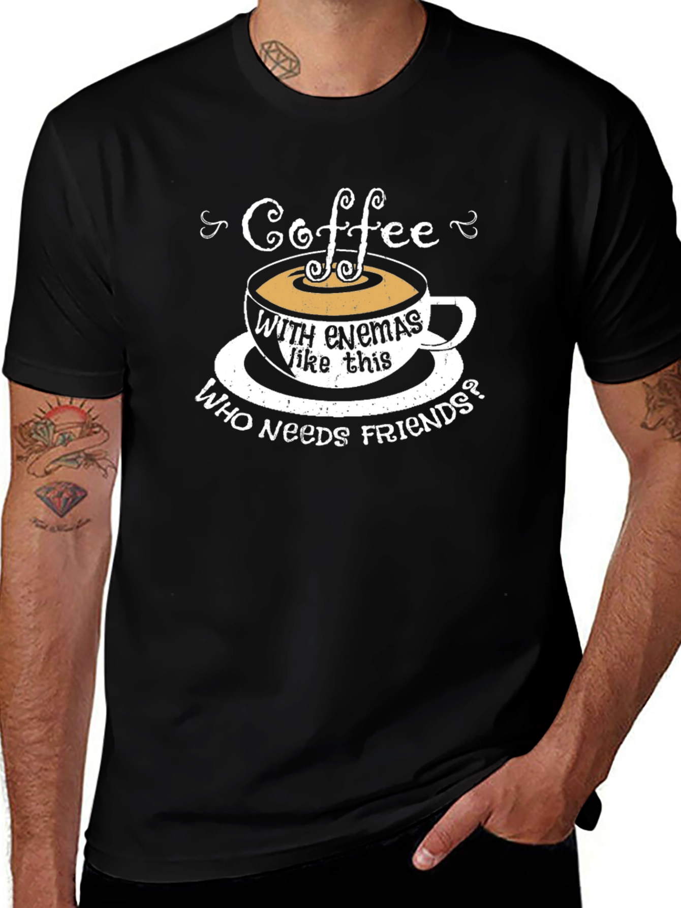 Coffee with Enemas Funny T-Shirt