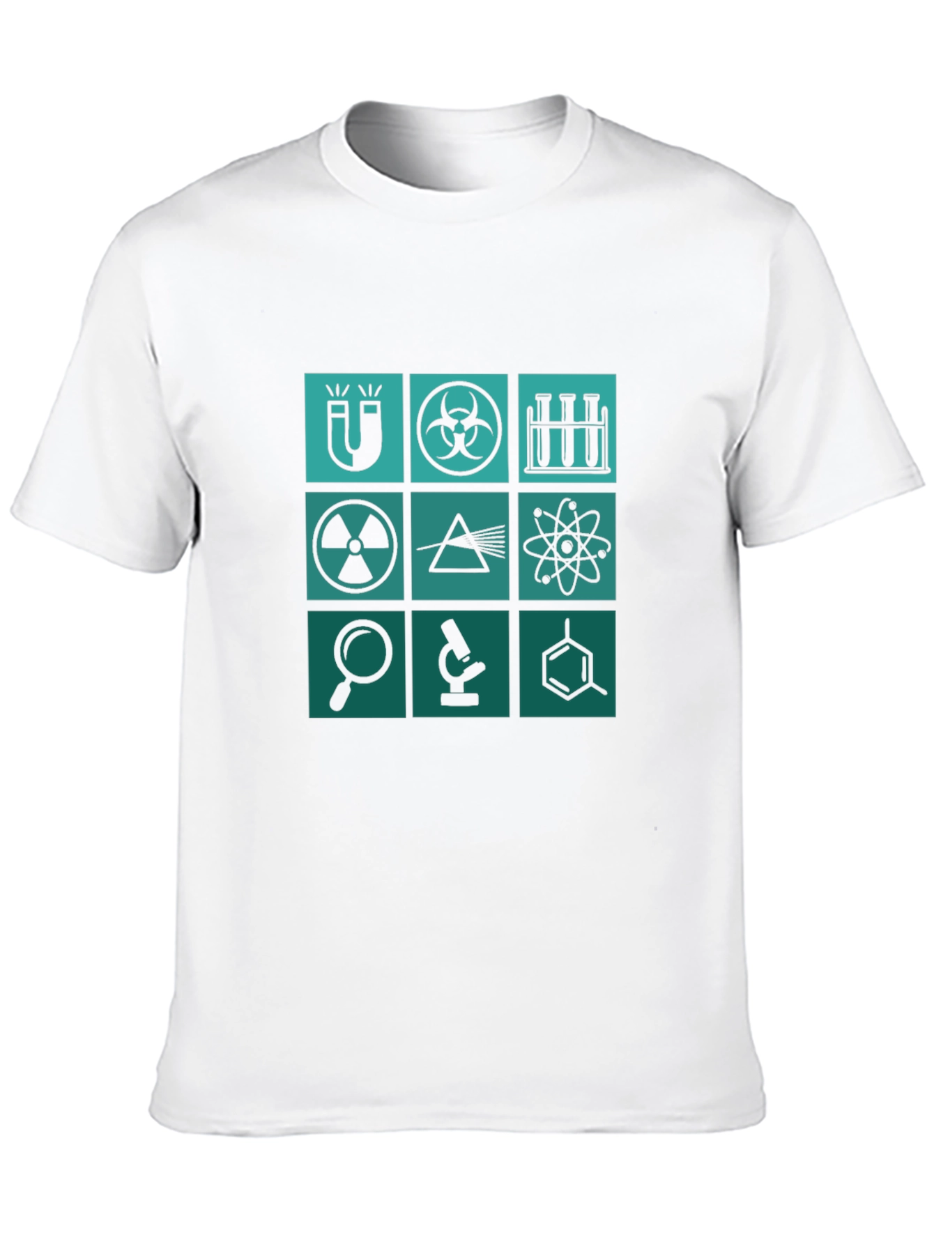 Science Icons Graphic Tee - Mens Black T-Shirt