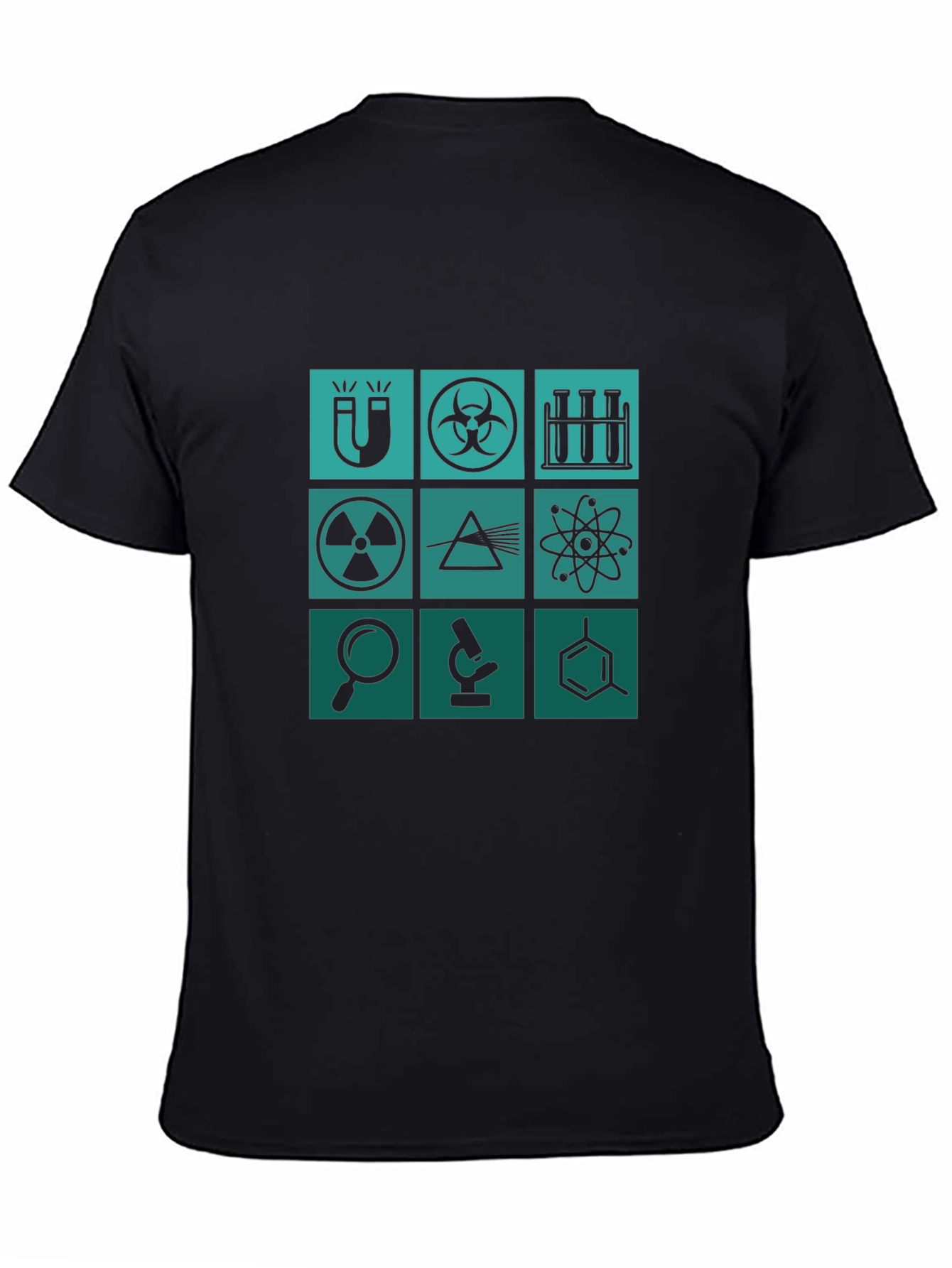 Science Icons Graphic Tee - Mens Black T-Shirt