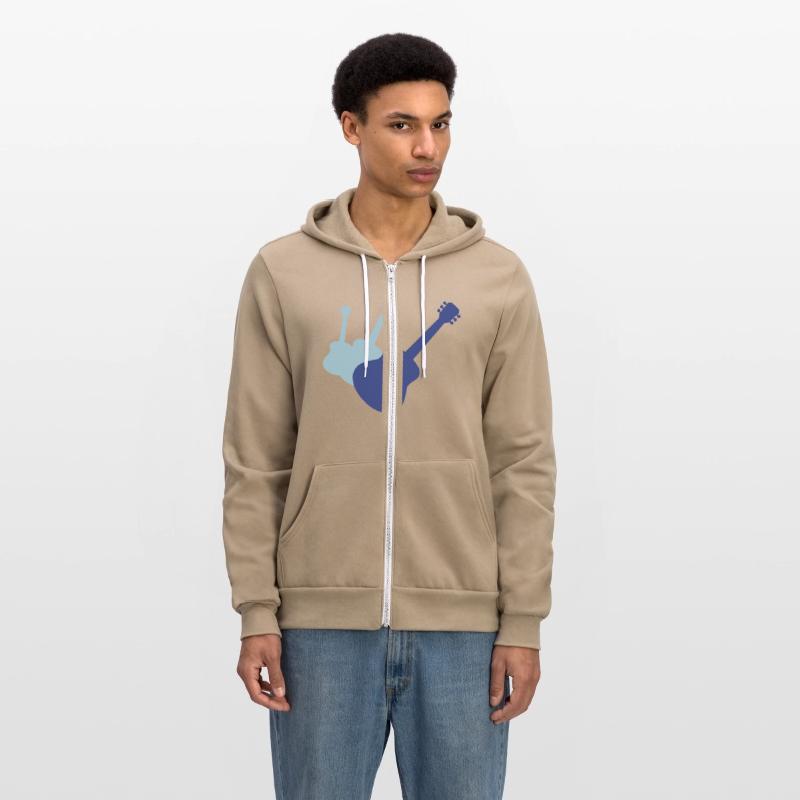 3 guitars guitarist play