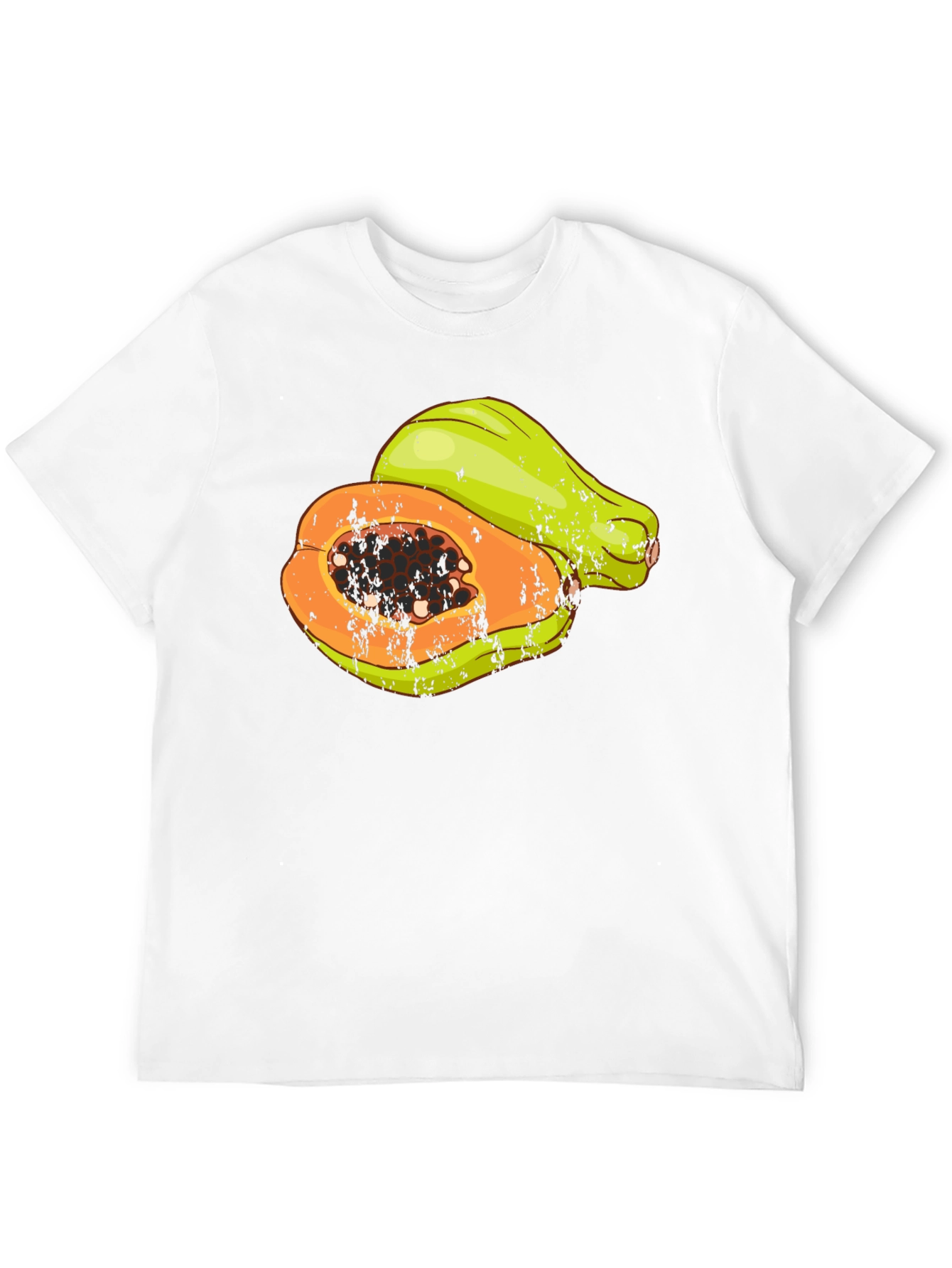 Papaya Graphic Tee - Tropical Fruit T-Shirt