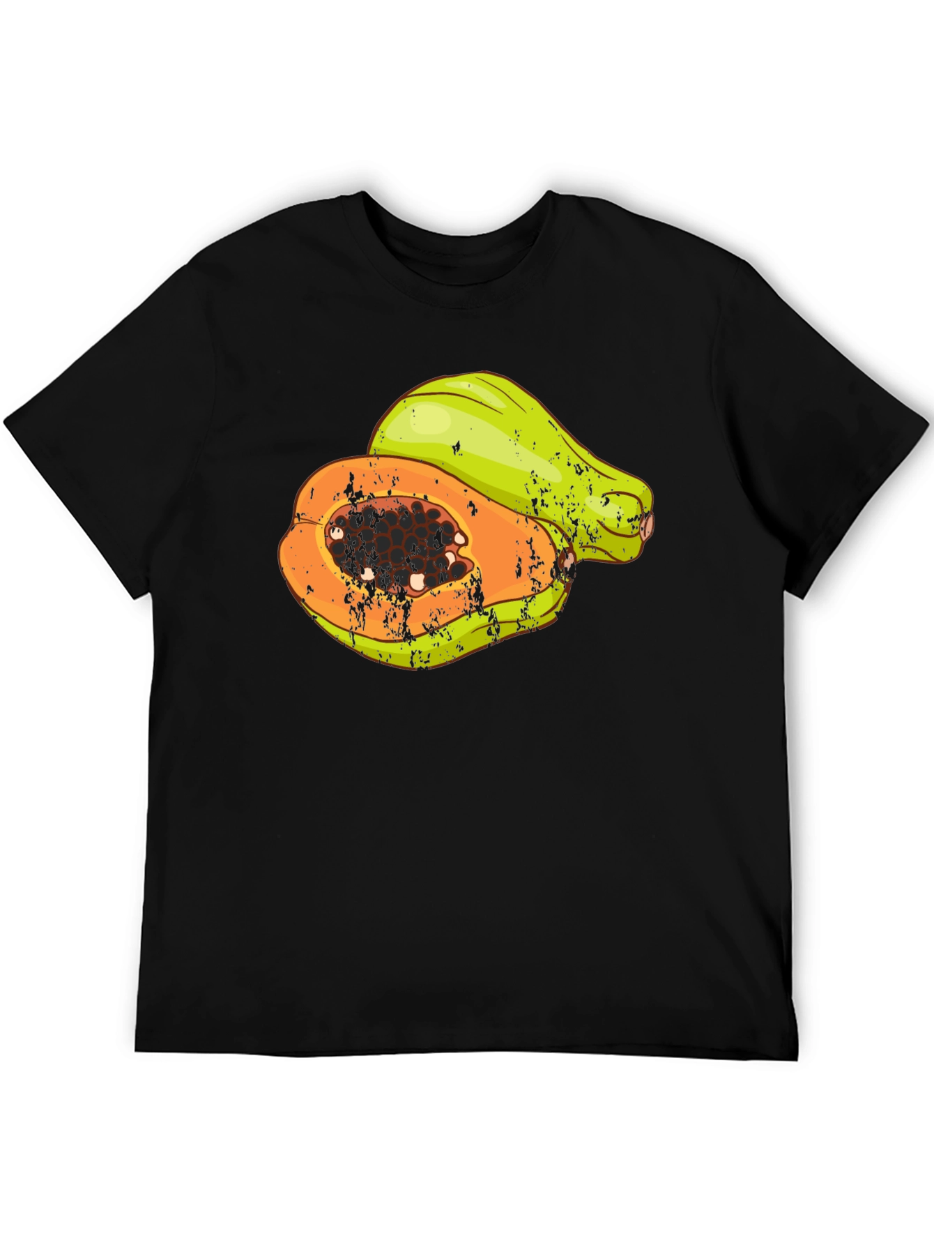 Papaya Graphic Tee - Tropical Fruit T-Shirt