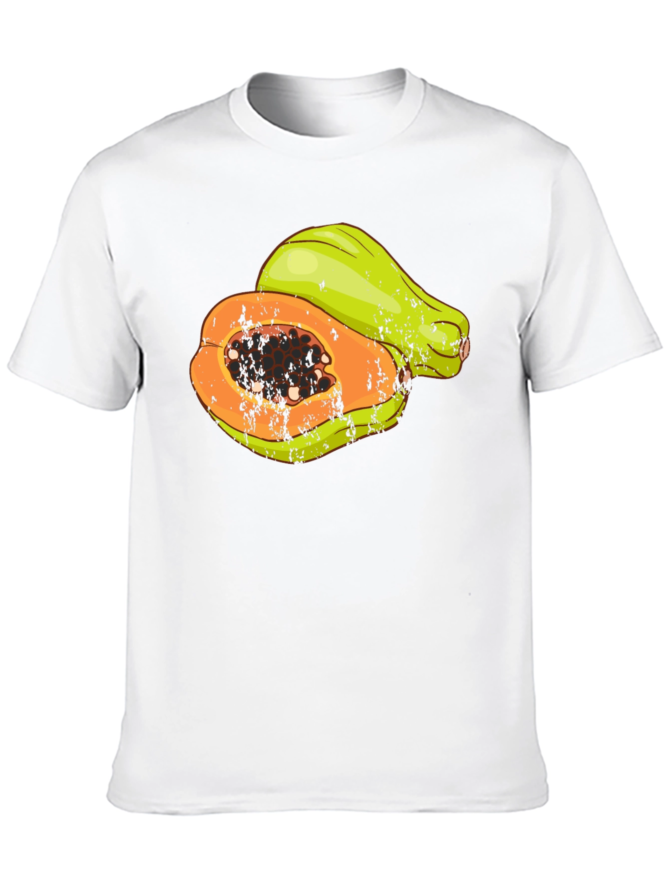 Papaya Graphic Tee - Tropical Fruit T-Shirt