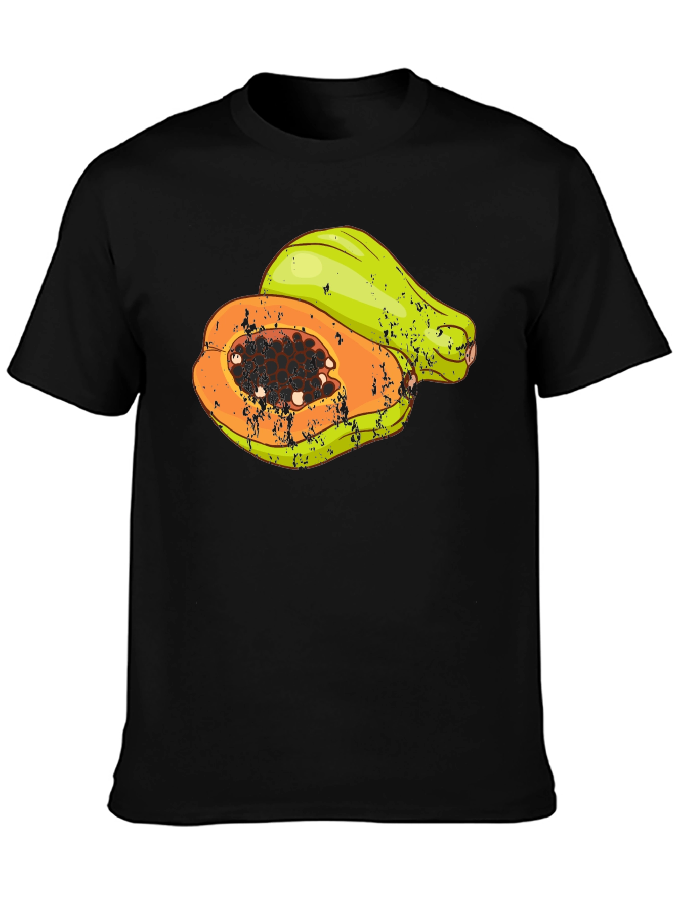 Papaya Graphic Tee - Tropical Fruit T-Shirt