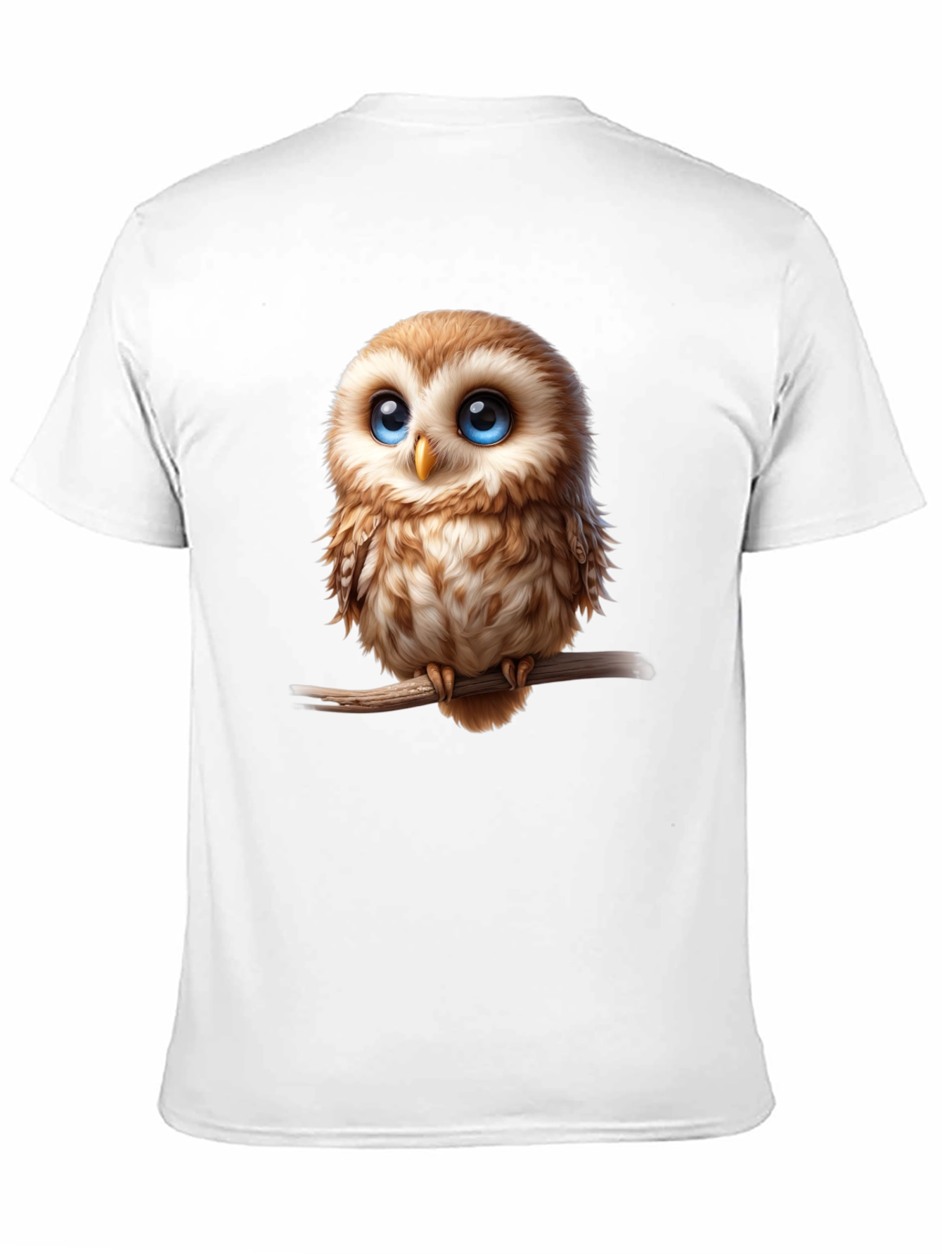 Cute Owl Graphic Tee - Mens Black T-Shirt