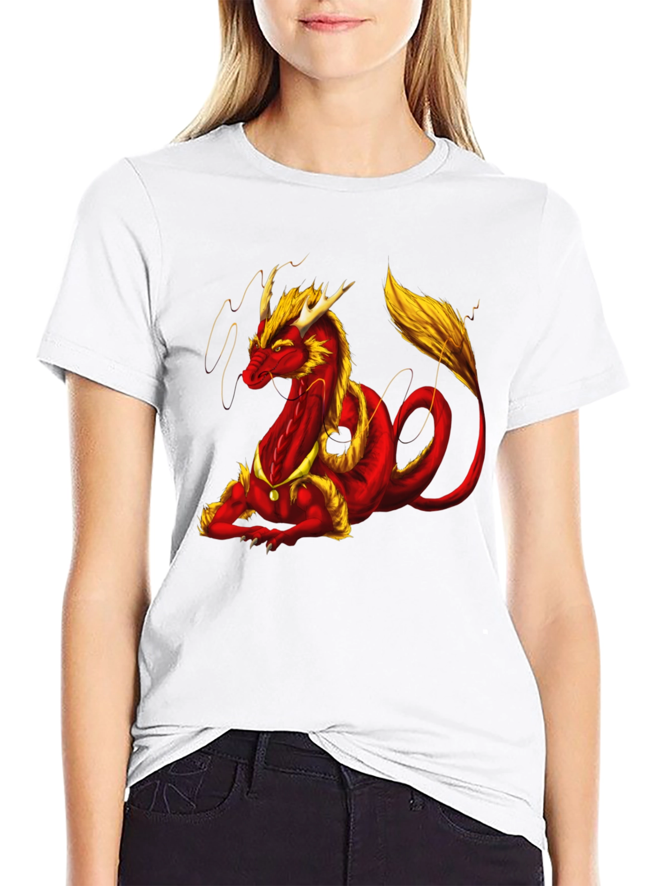 Dragon Graphic Black T-Shirt for Men