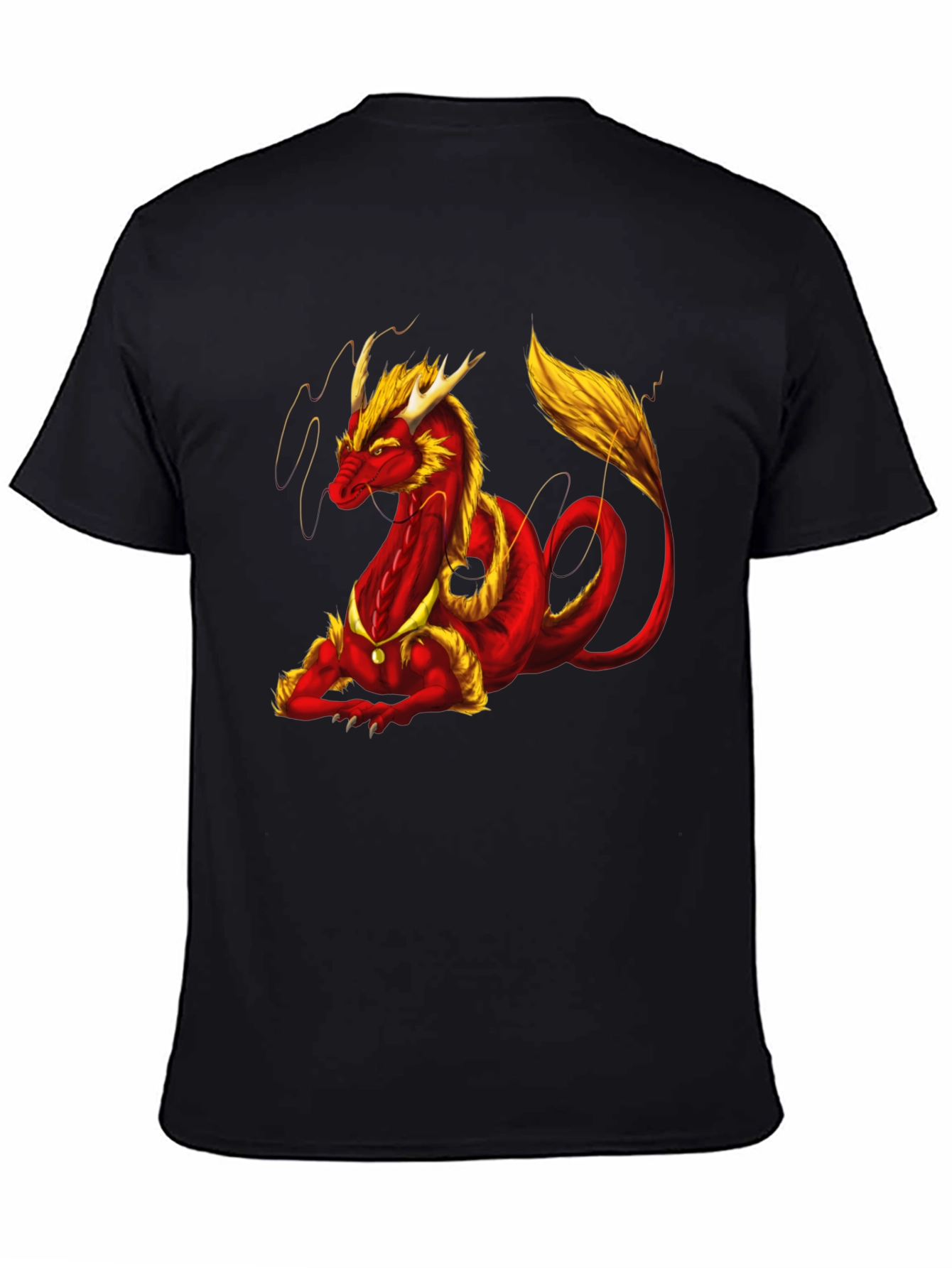 Dragon Graphic Black T-Shirt for Men