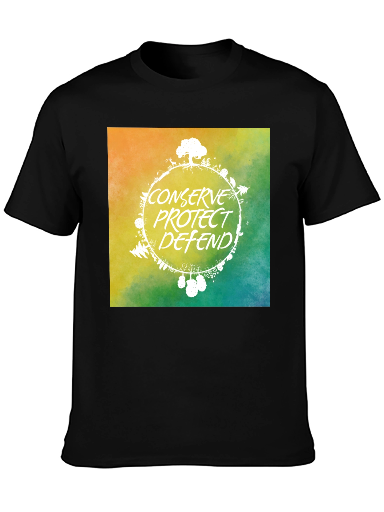 Eco-Friendly Graphic Tee: Conserve Protect Defend