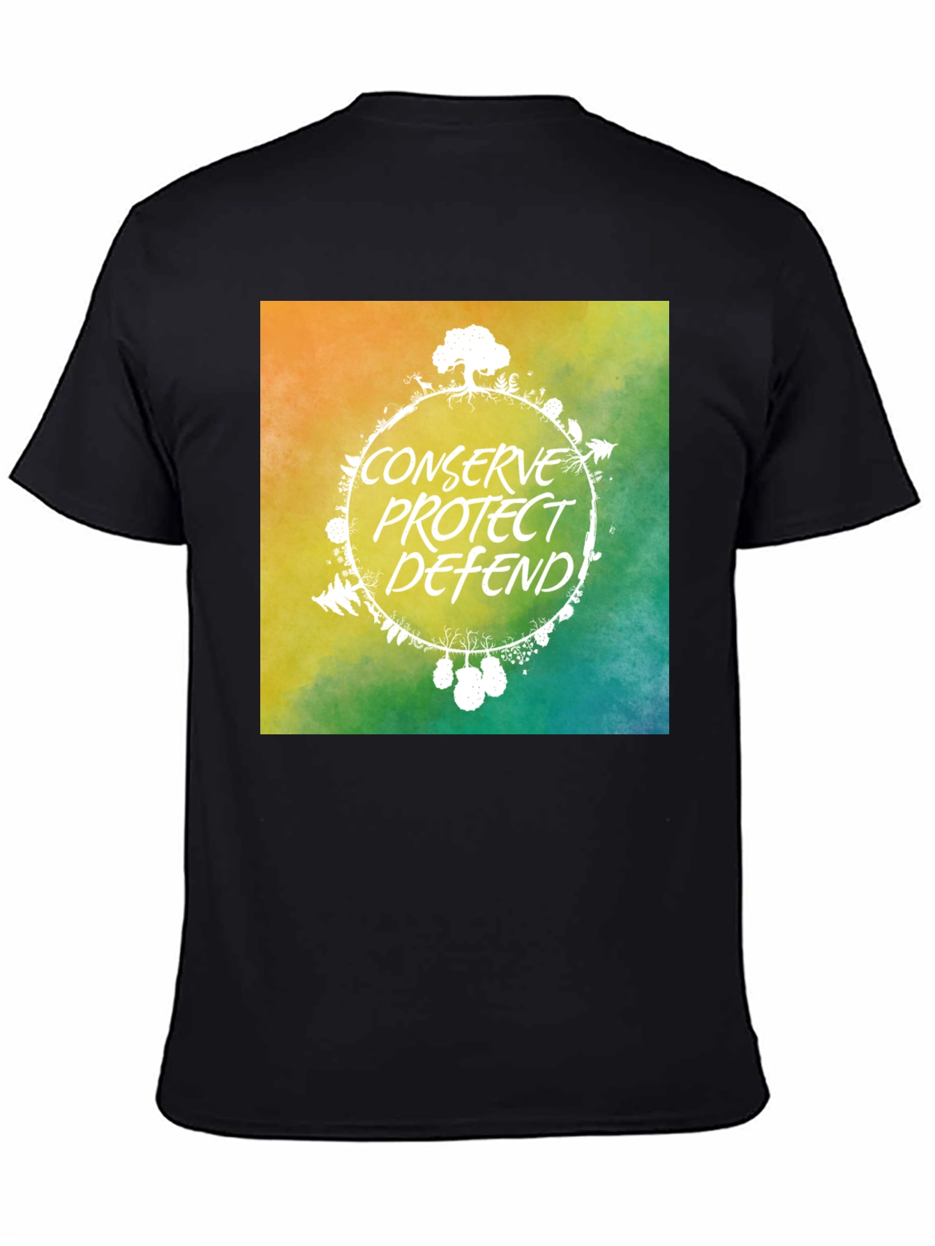 Eco-Friendly Graphic Tee: Conserve Protect Defend