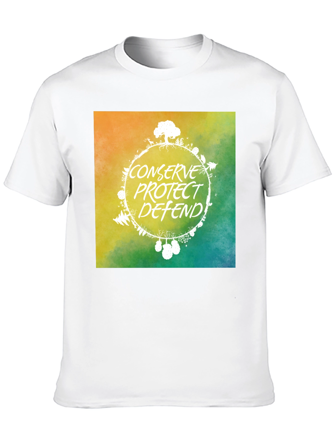 Eco-Friendly Graphic Tee: Conserve Protect Defend