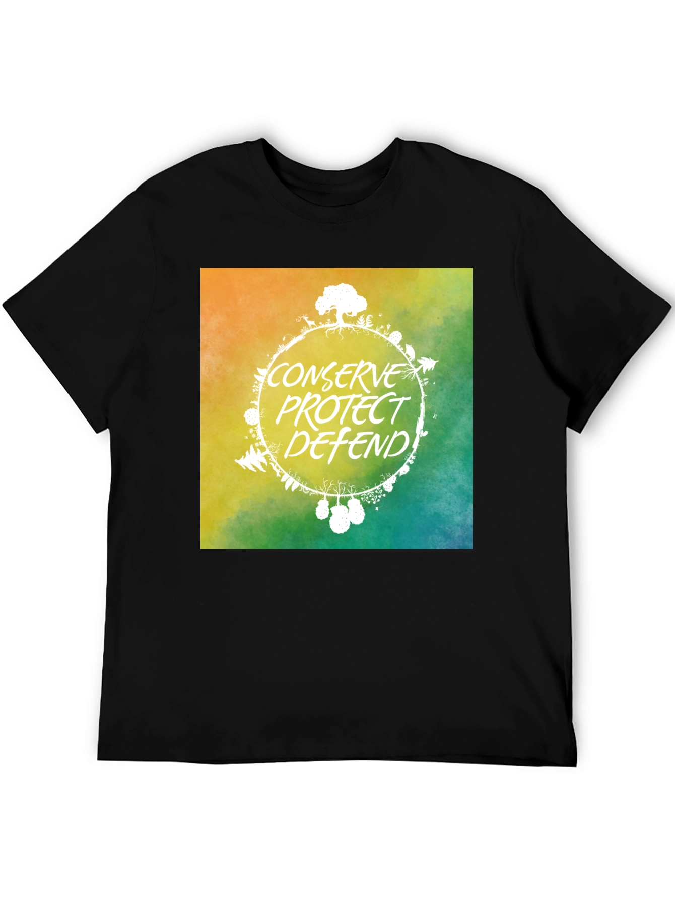 Eco-Friendly Graphic Tee: Conserve Protect Defend