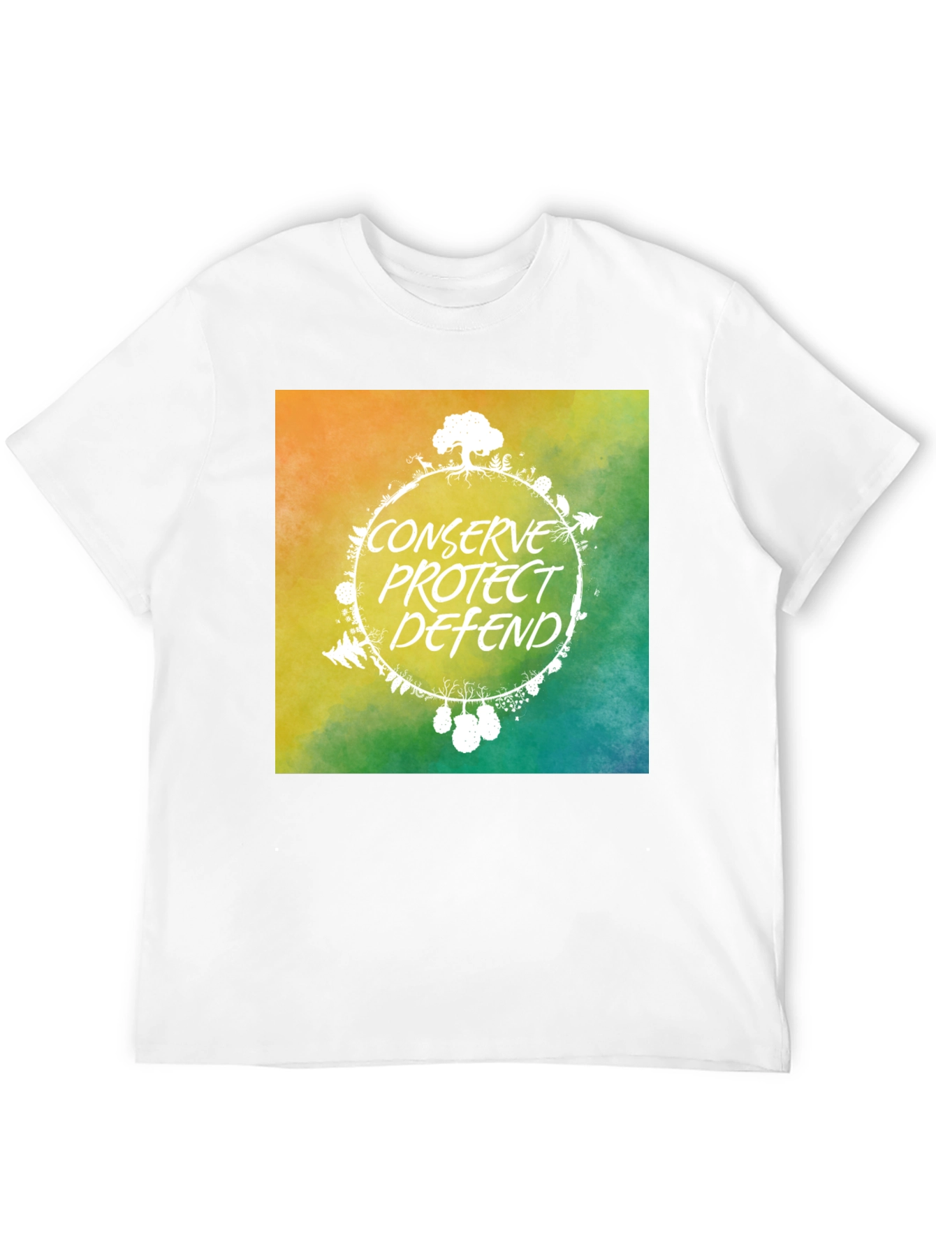 Eco-Friendly Graphic Tee: Conserve Protect Defend