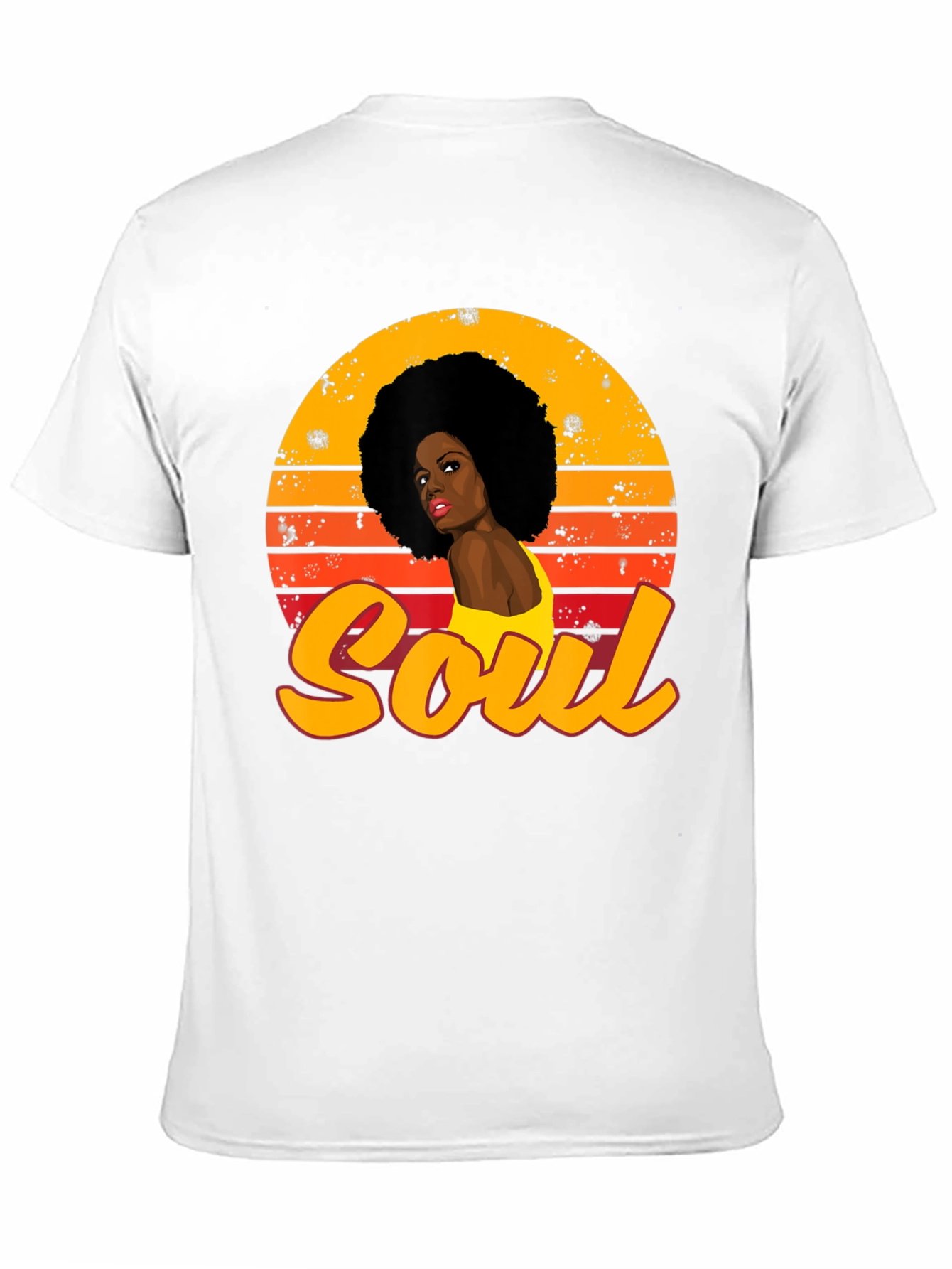 Soul Afro Woman Sunset Graphic Tee