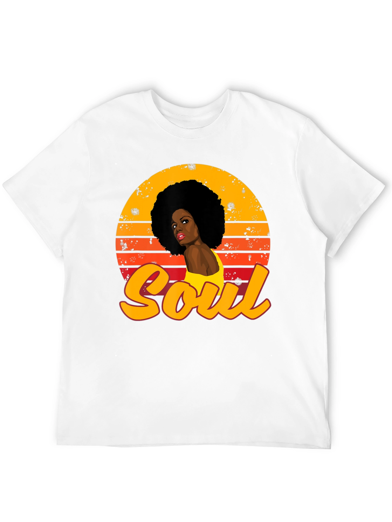 Soul Afro Woman Sunset Graphic Tee