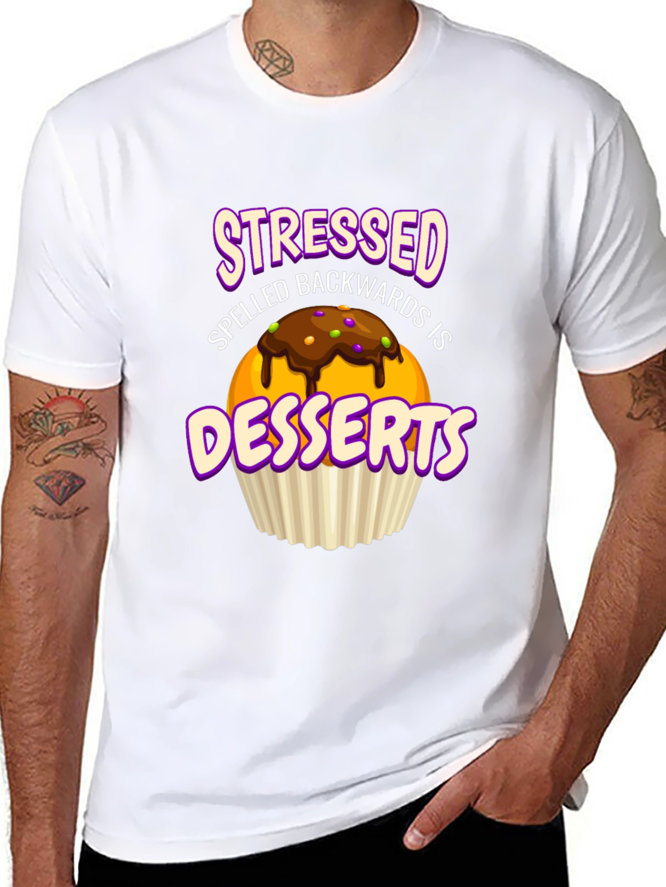 Stressed Spelled Backwards is Desserts T-Shirt