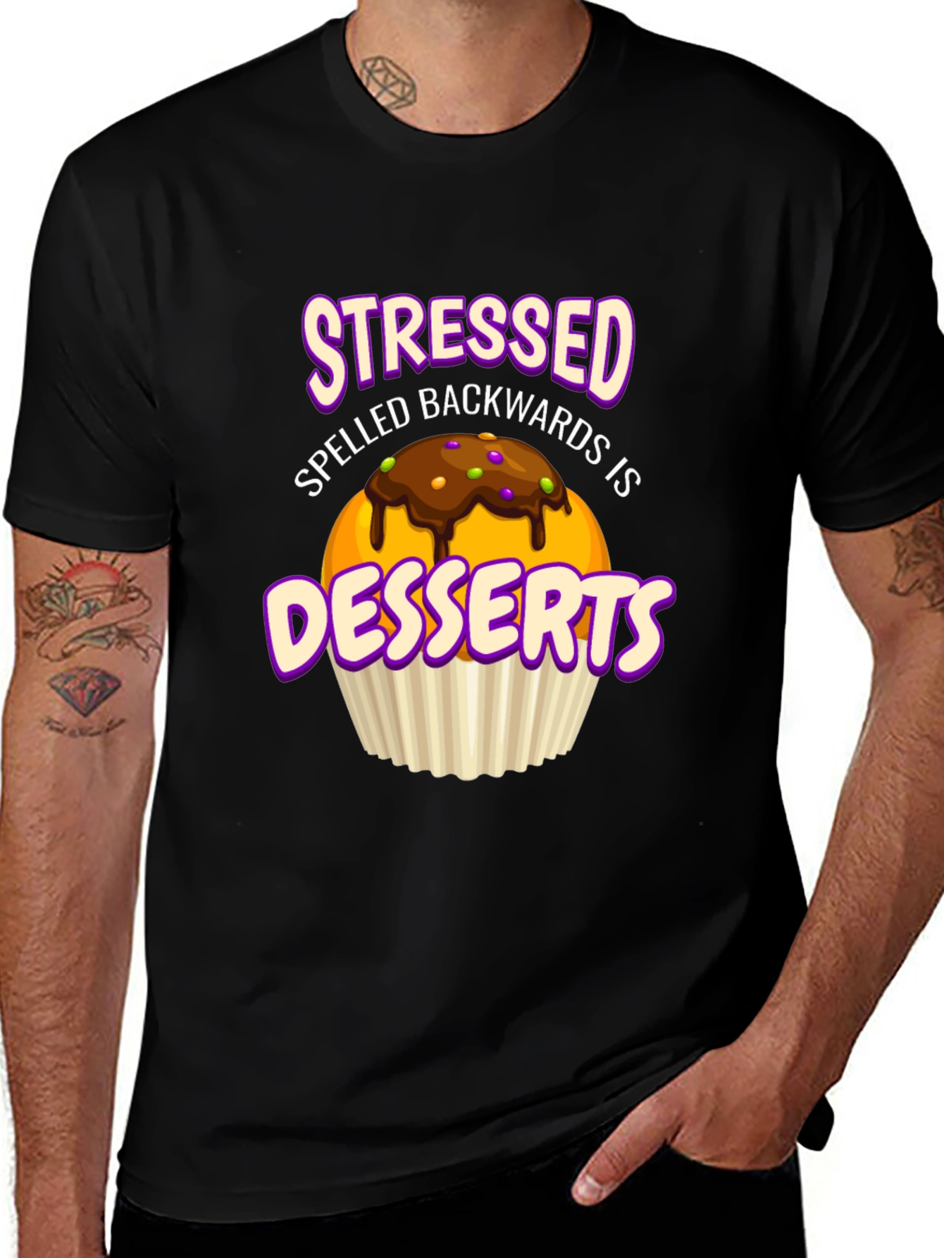 Stressed Spelled Backwards is Desserts T-Shirt