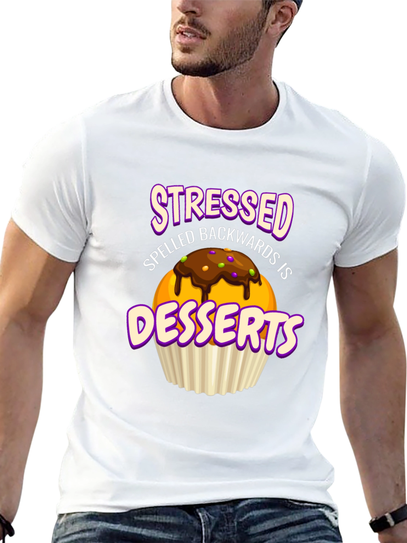 Stressed Spelled Backwards is Desserts T-Shirt