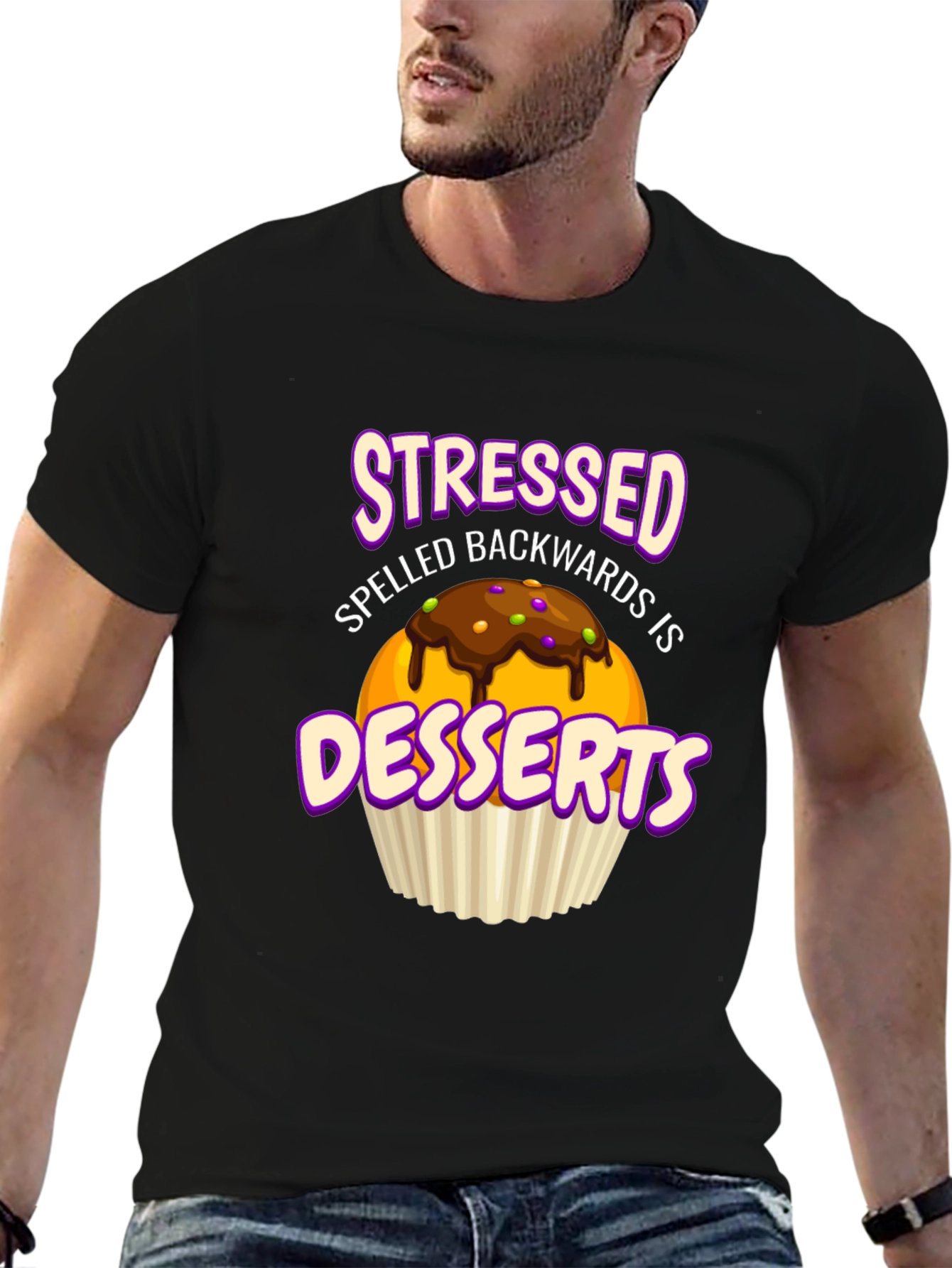 Stressed Spelled Backwards is Desserts T-Shirt