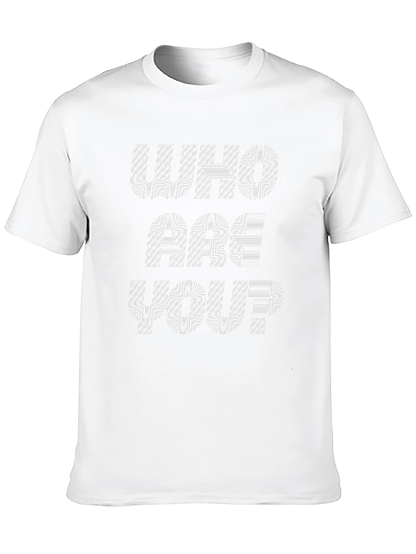 Retro Who Are You? Graphic Tee - Black