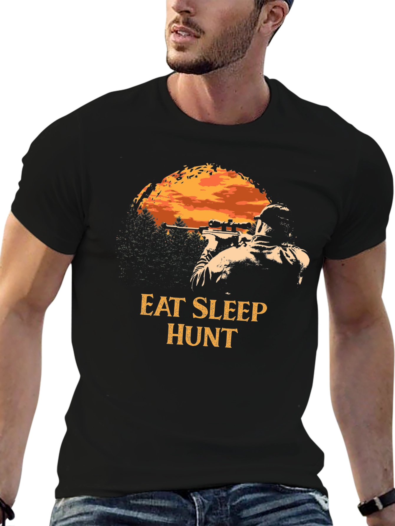 Eat Sleep Hunt Graphic T-Shirt - Mens Hunting Apparel