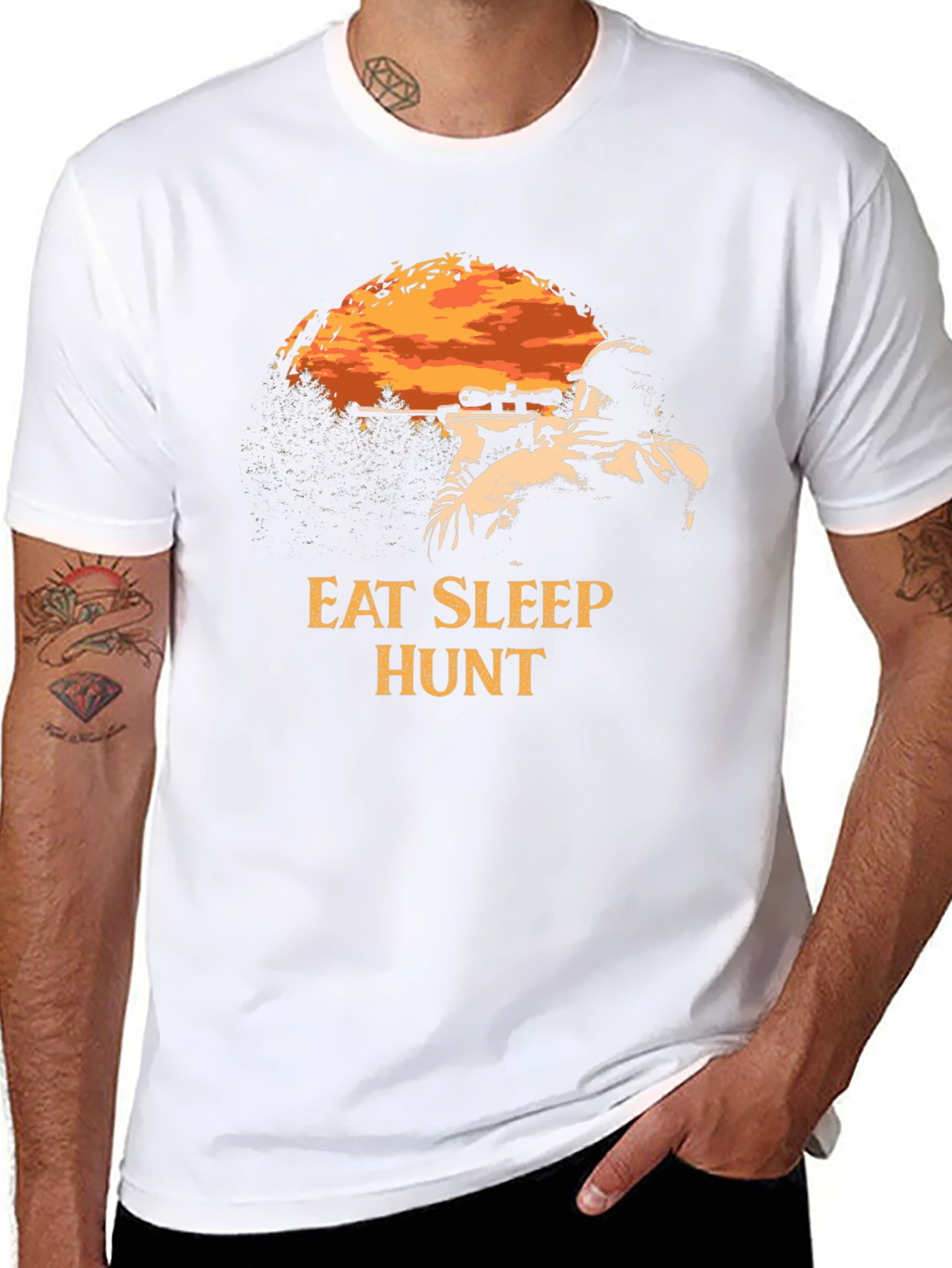 Eat Sleep Hunt Graphic T-Shirt - Mens Hunting Apparel