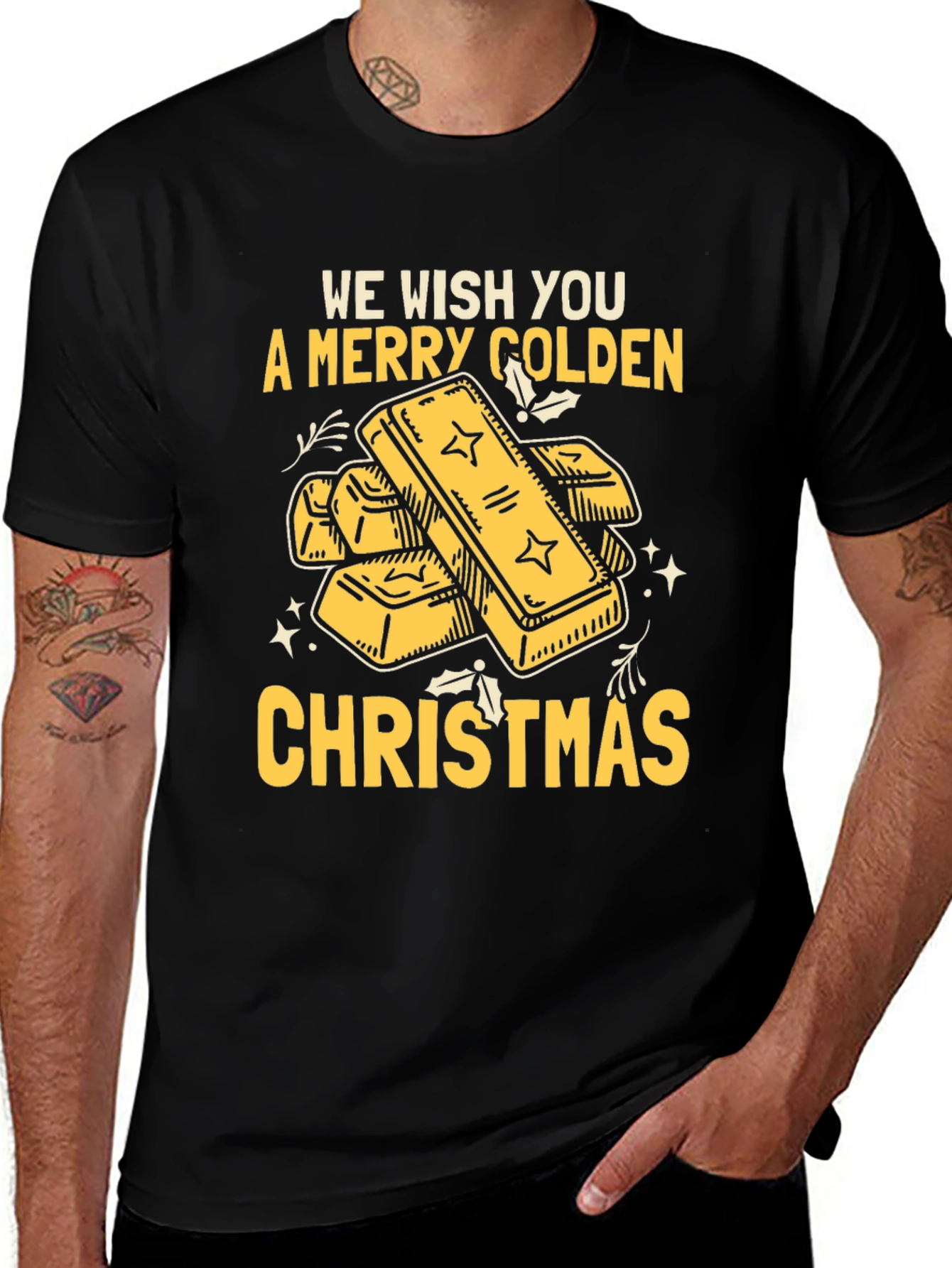 Merry Golden Christmas T-Shirt
