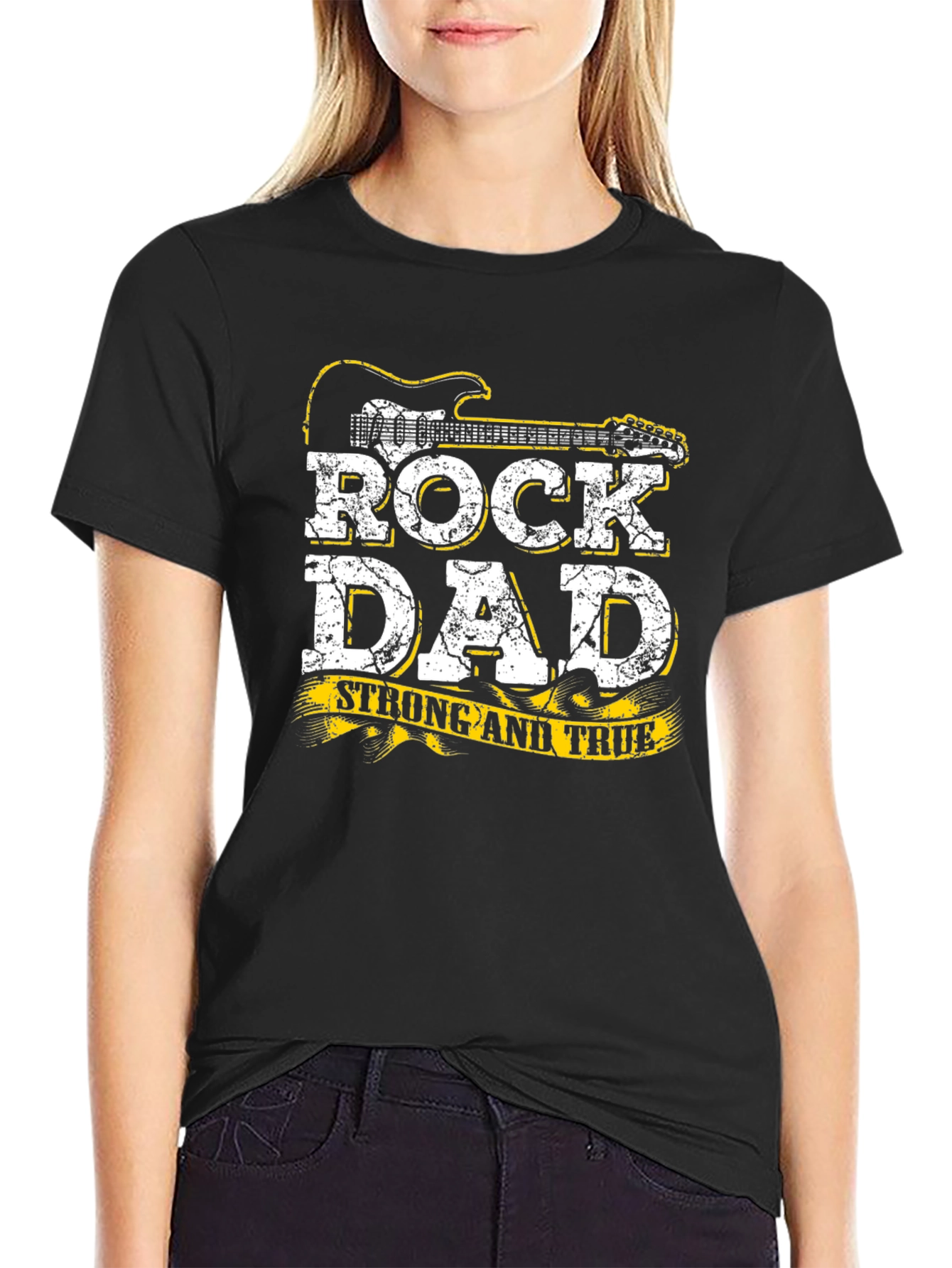 Rock Dad T-Shirt - Strong and True