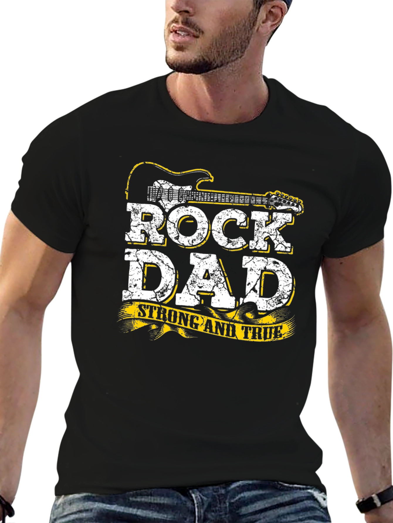 Rock Dad T-Shirt - Strong and True