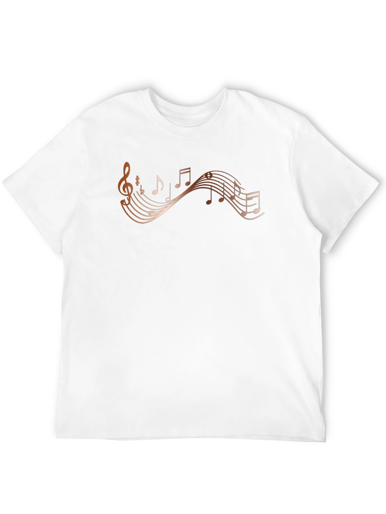 Musical Note Graphic Black T-Shirt