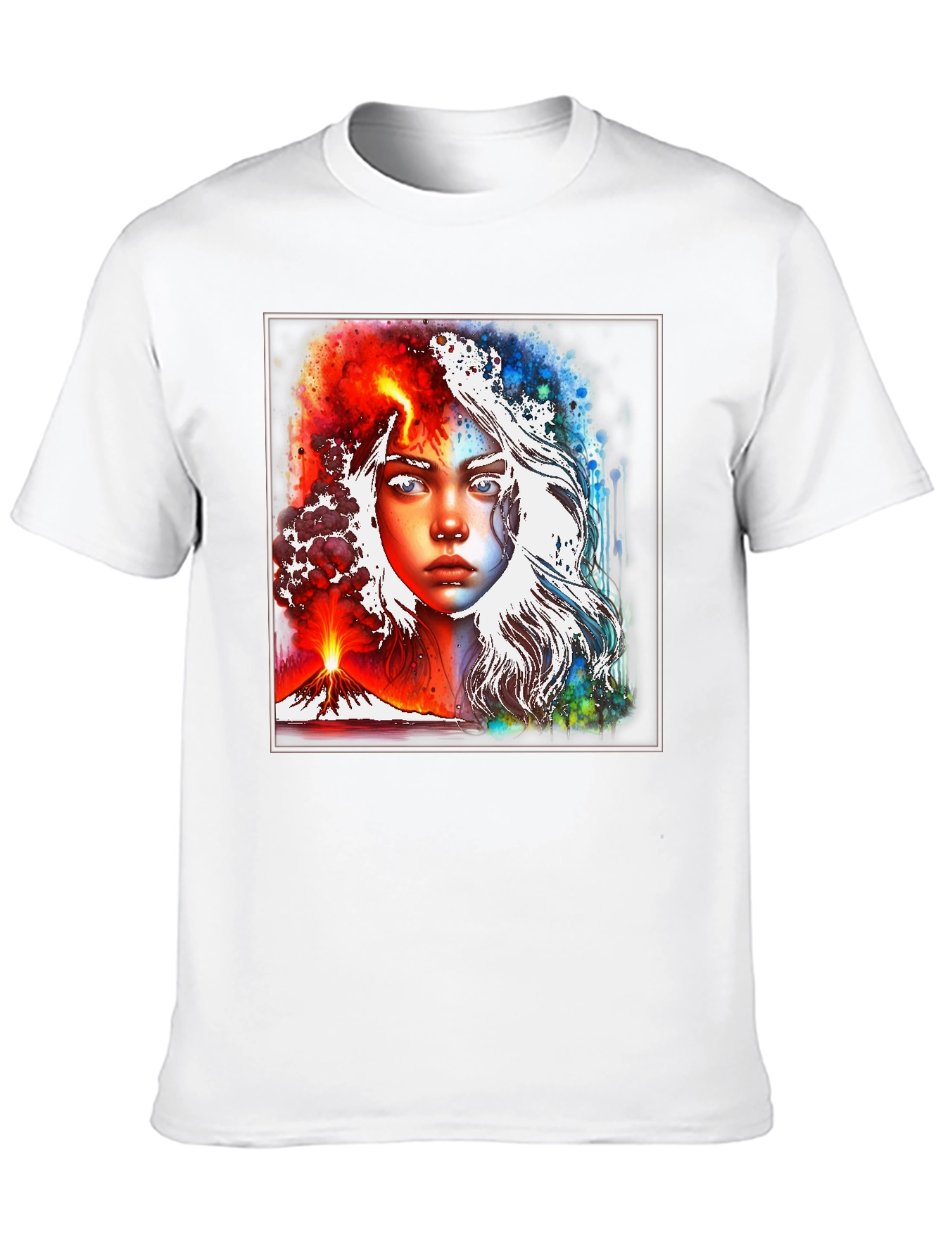 Fire and Ice Graphic T-Shirt