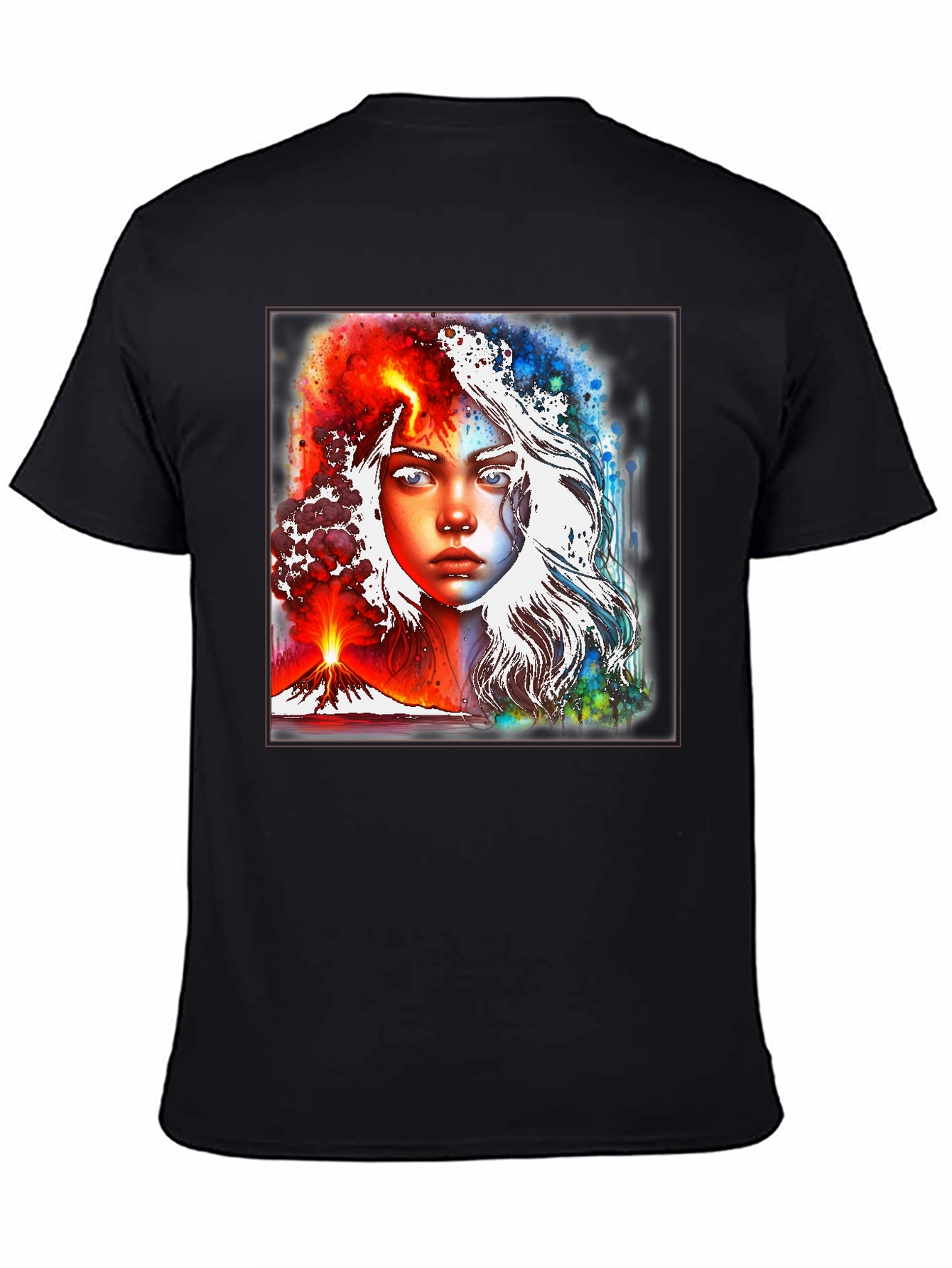 Fire and Ice Graphic T-Shirt