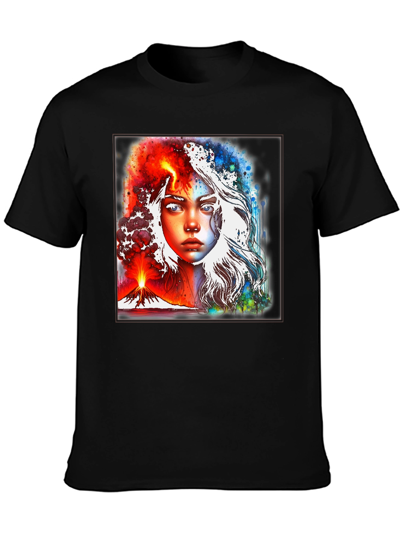 Fire and Ice Graphic T-Shirt