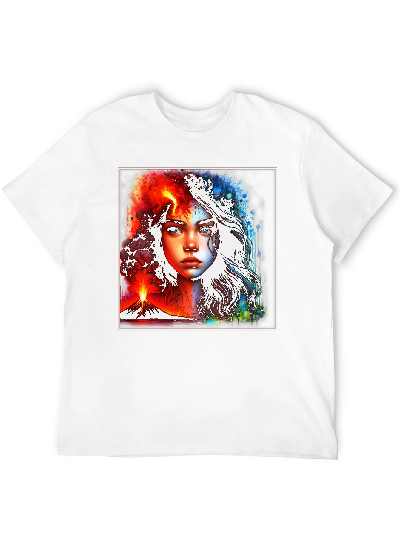 Fire and Ice Graphic T-Shirt