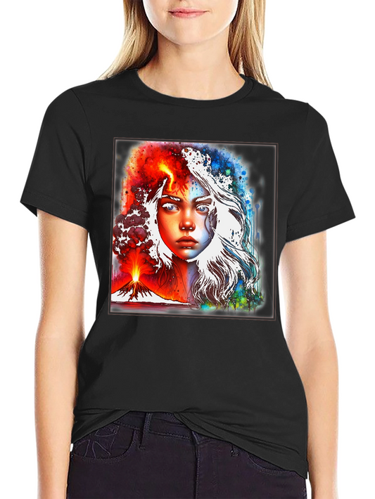 Fire and Ice Graphic T-Shirt