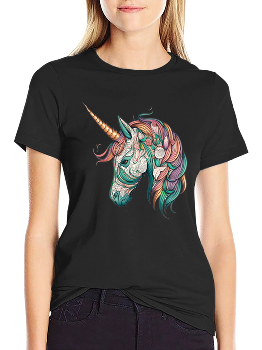 Unicorn Graphic Tee - Mens Black T-Shirt
