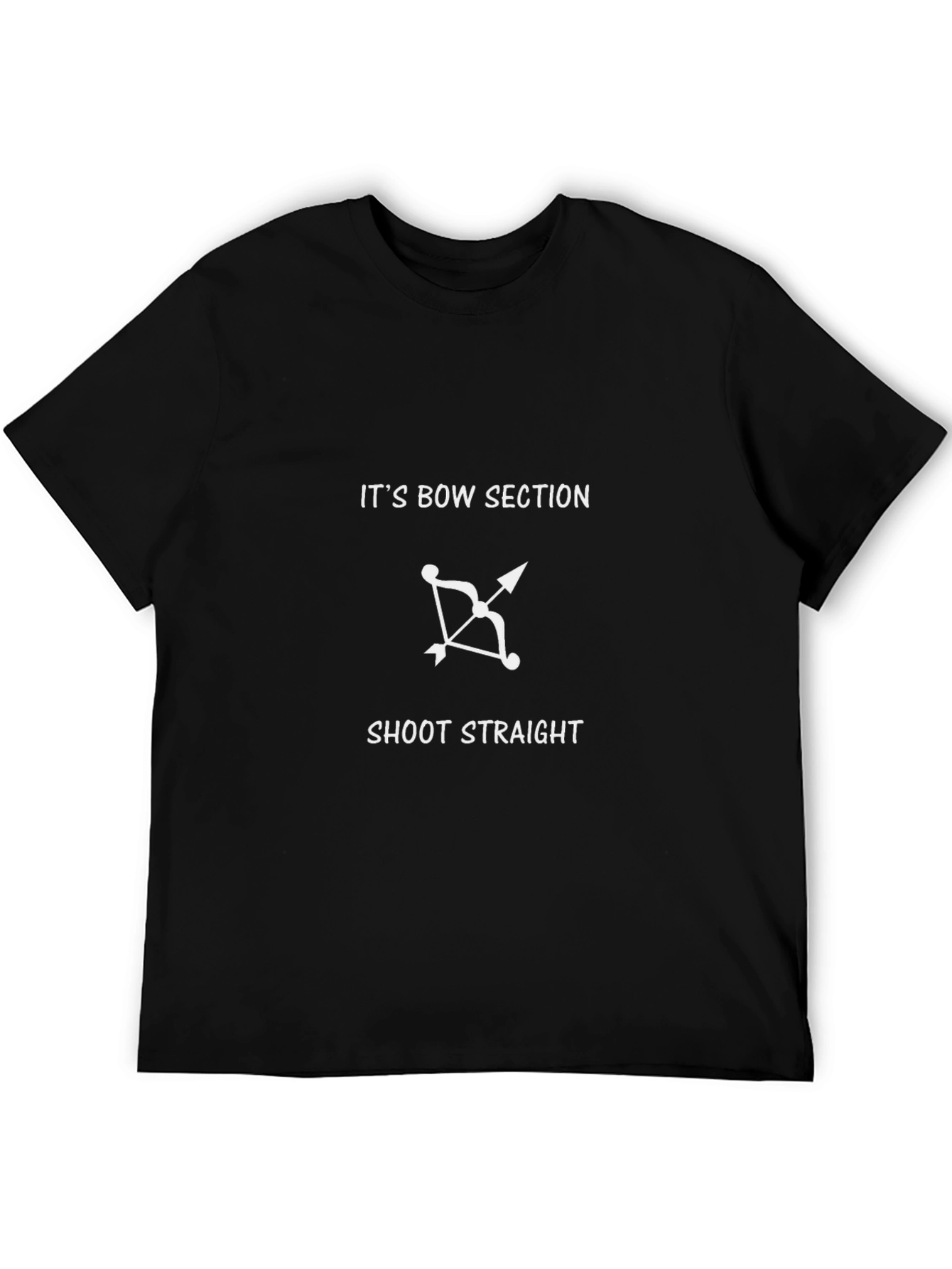 Its Bow Section Mens Black T-Shirt