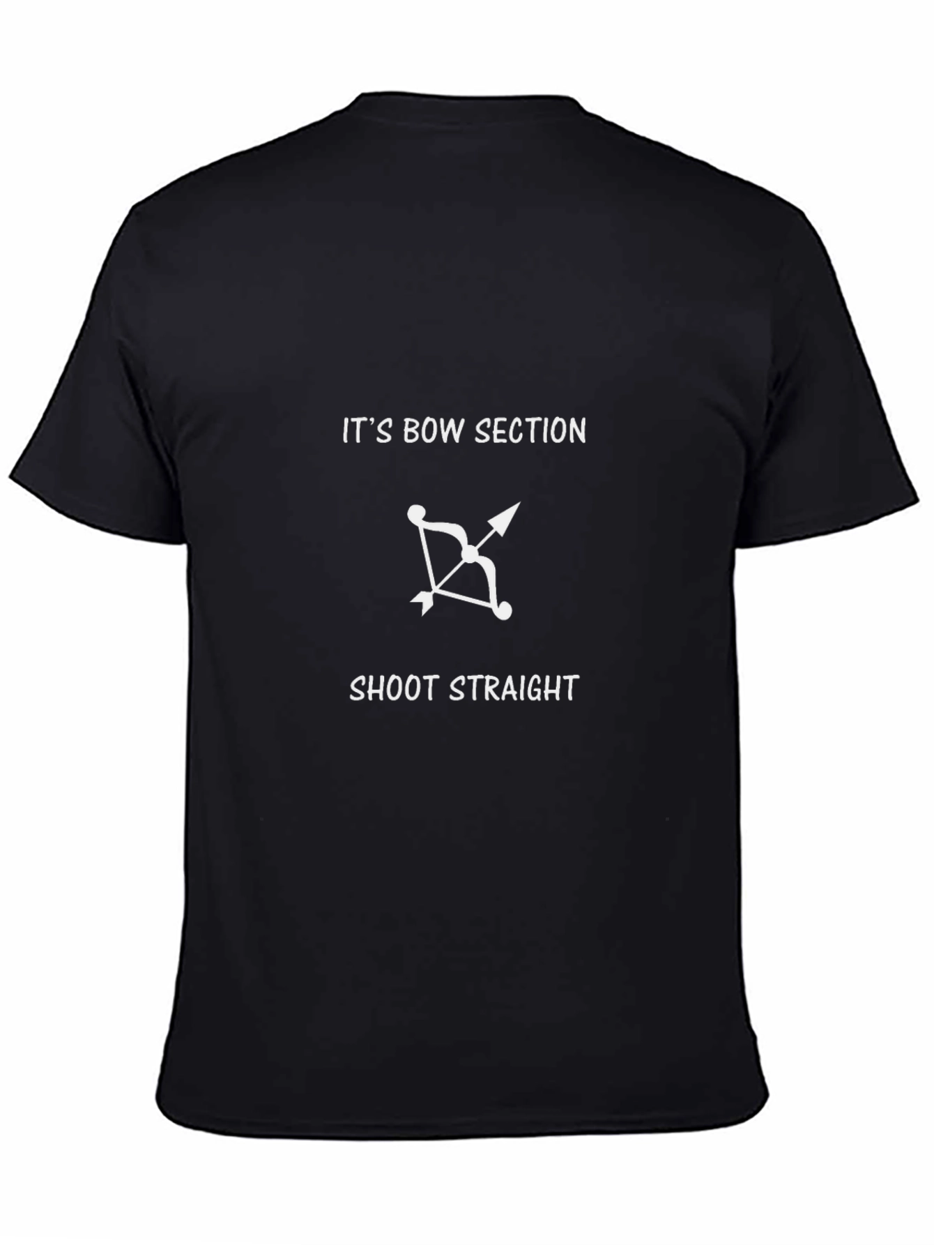 Its Bow Section Mens Black T-Shirt