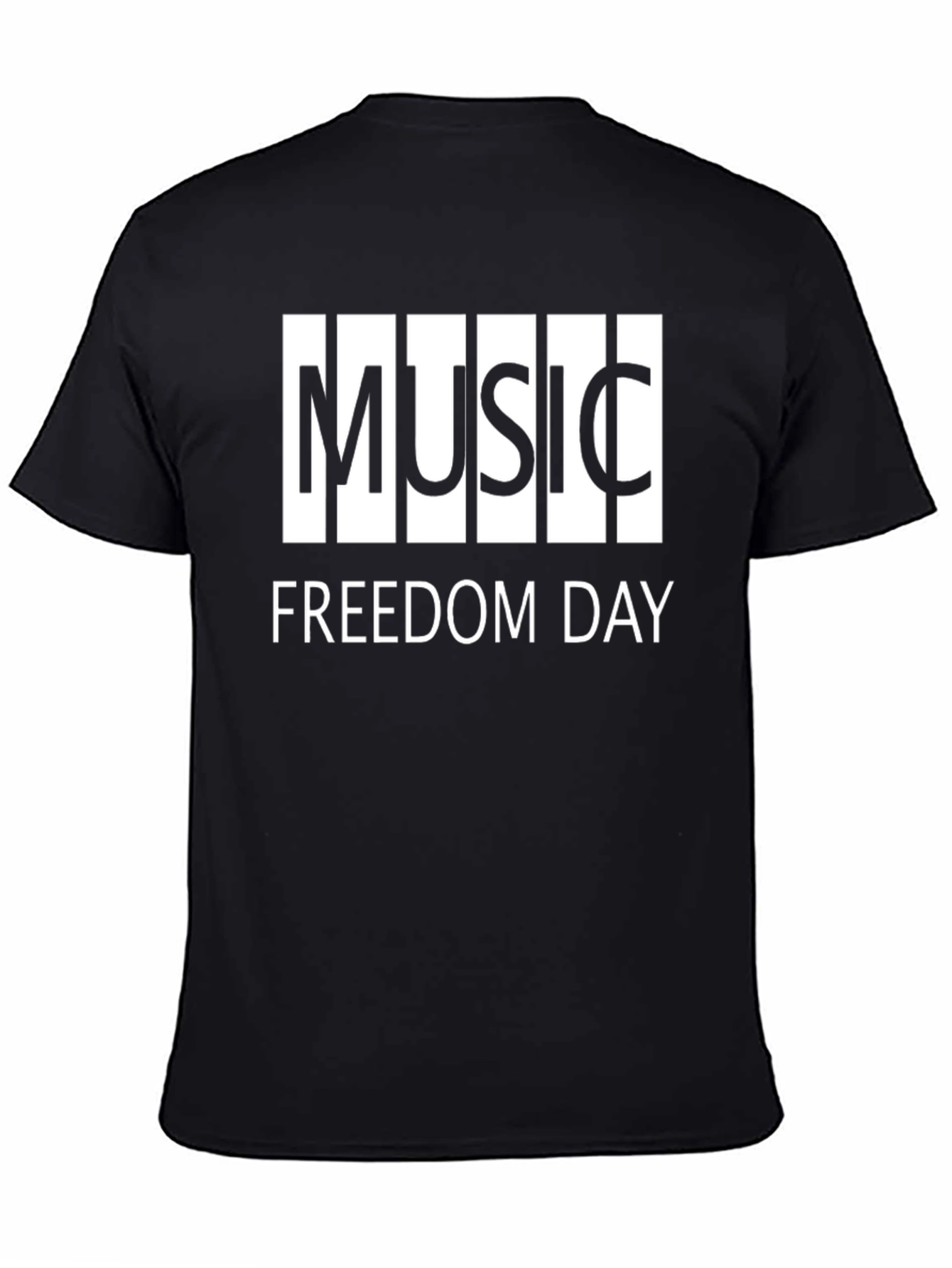 Music Freedom Day Graphic Tee - Black