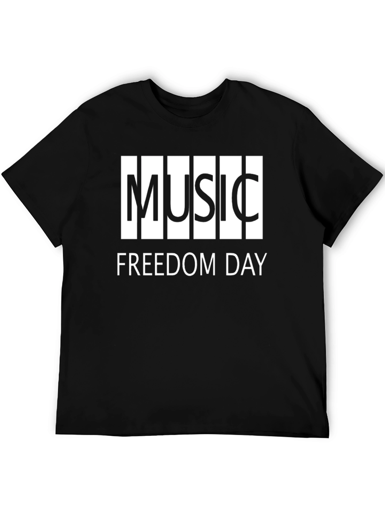Music Freedom Day Graphic Tee - Black