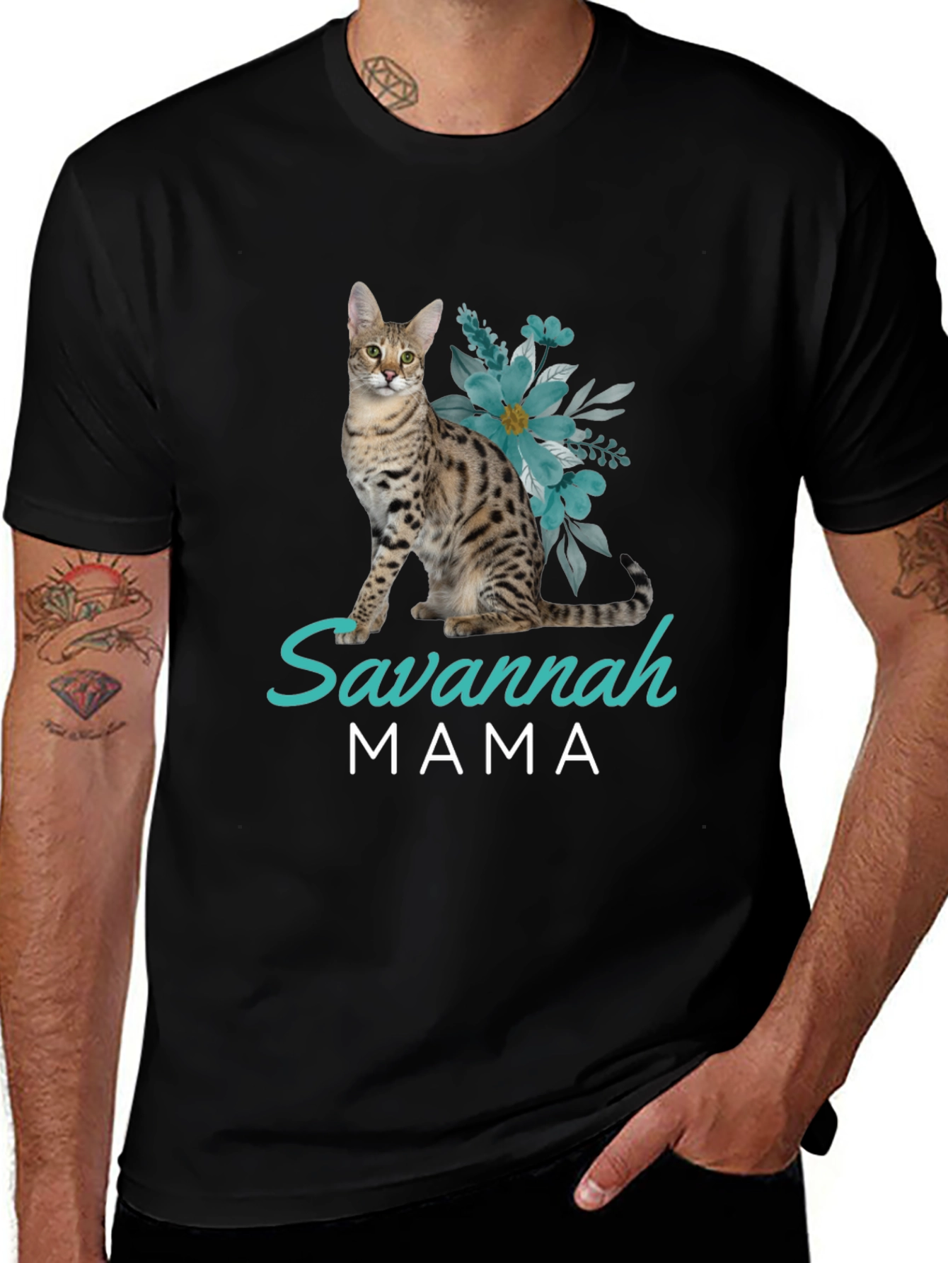 Savannah Cat Mama T-Shirt