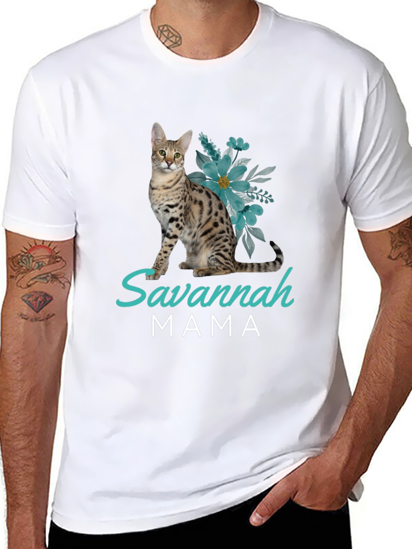 Savannah Cat Mama T-Shirt