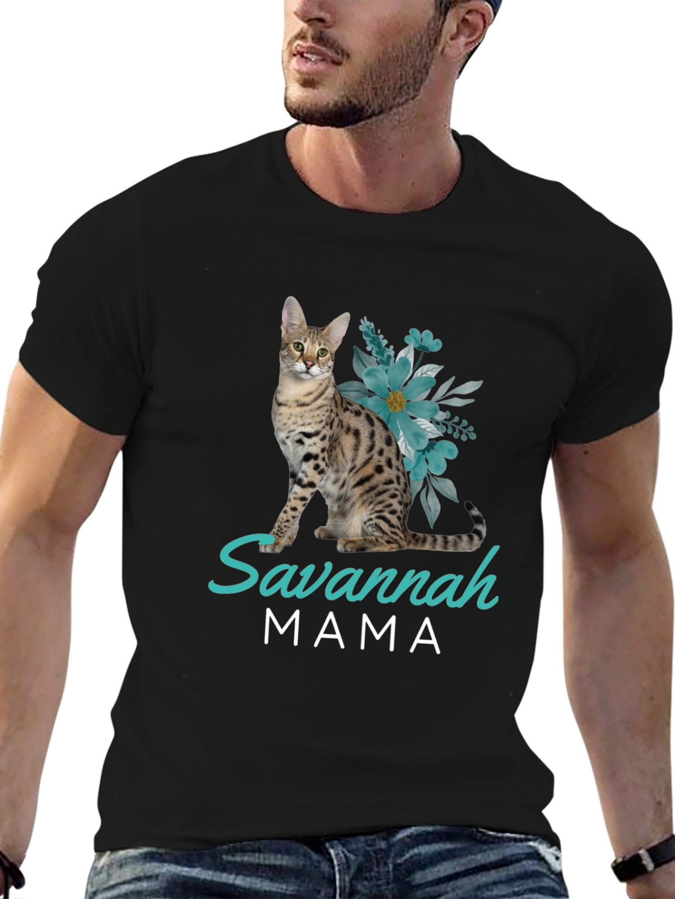 Savannah Cat Mama T-Shirt