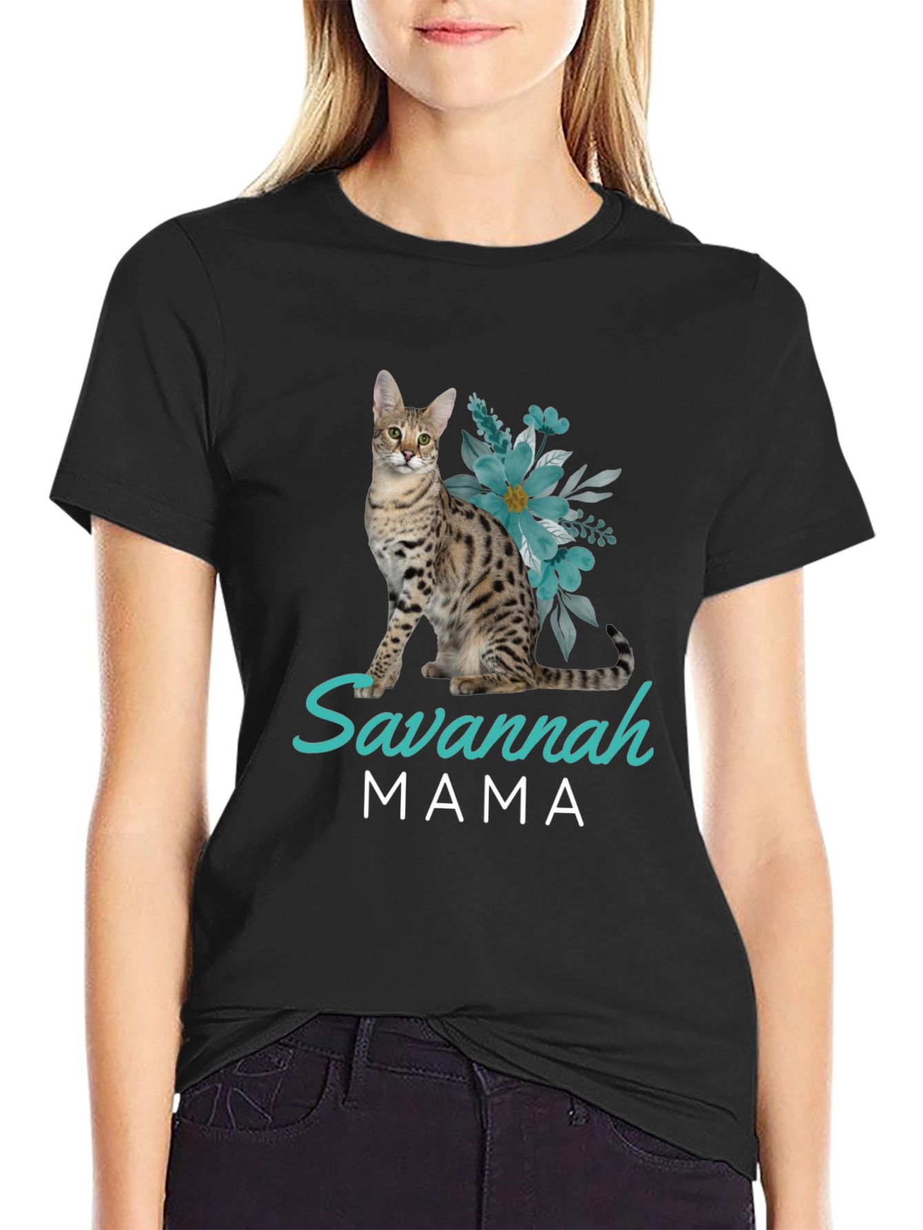 Savannah Cat Mama T-Shirt