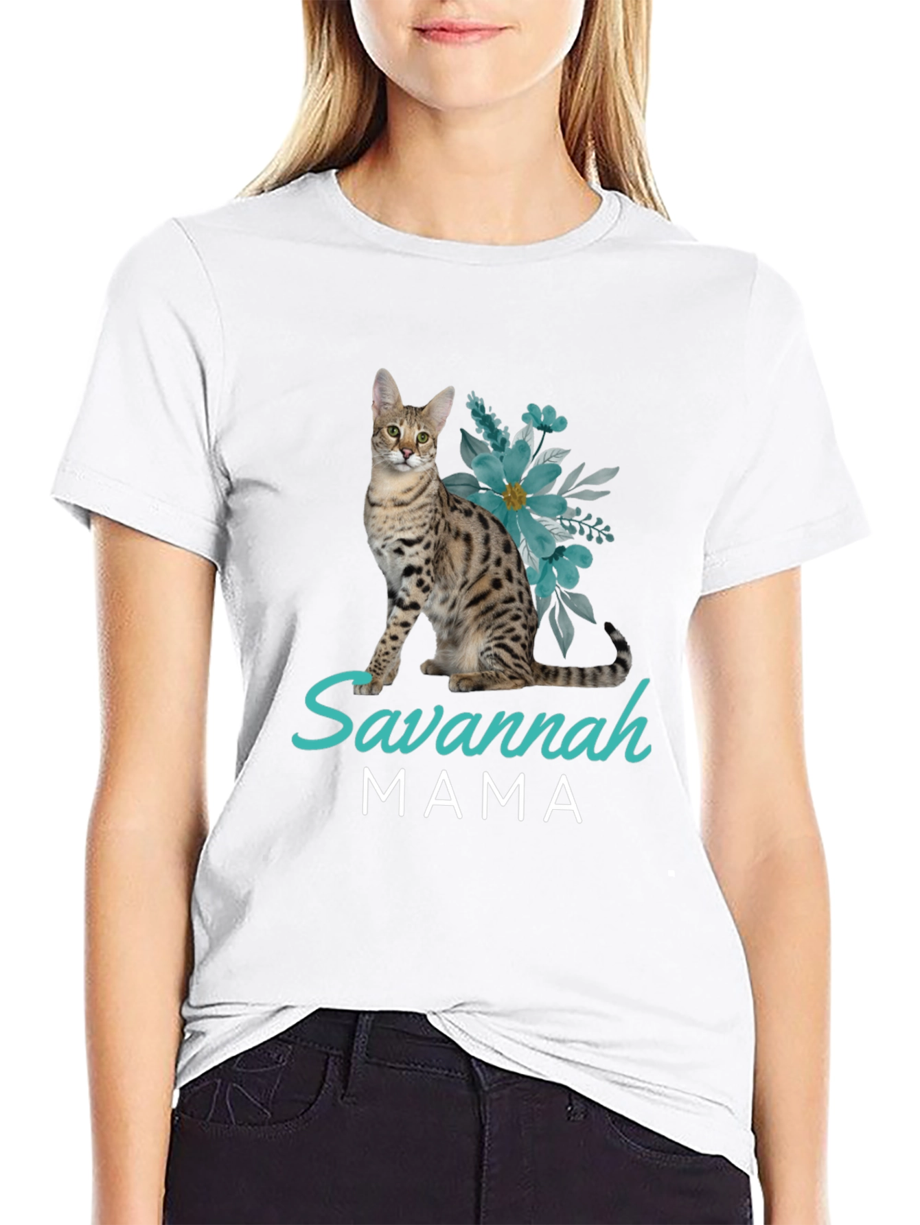 Savannah Cat Mama T-Shirt