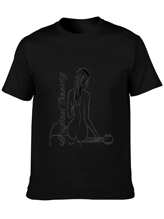 Musical Beauty T-Shirt - Black Graphic Tee