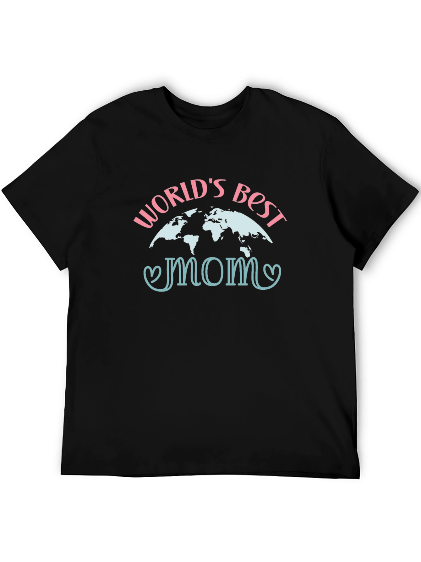 Worlds Best Mom Graphic Tee - Black