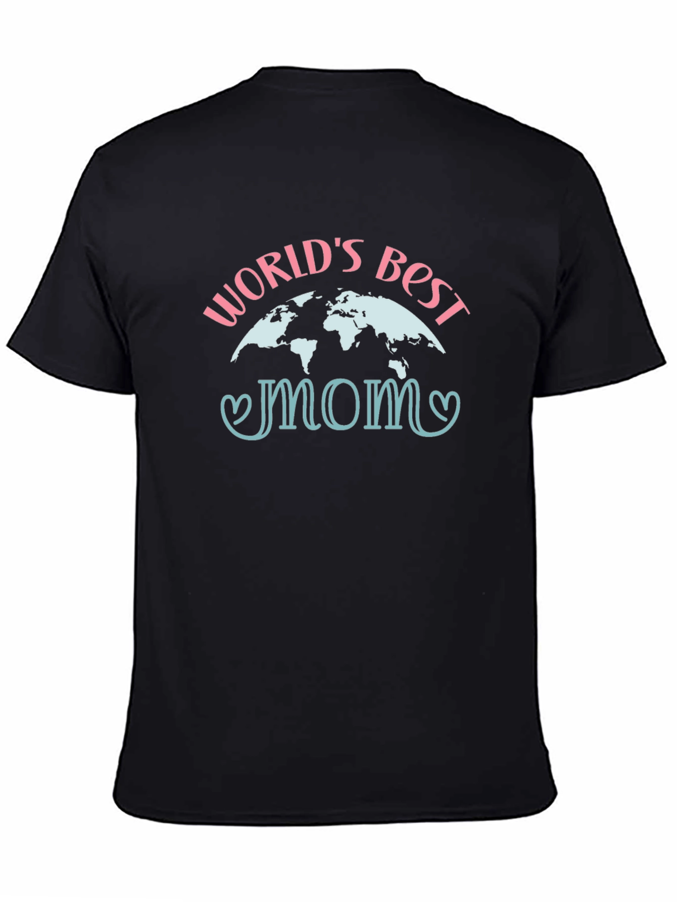 Worlds Best Mom Graphic Tee - Black