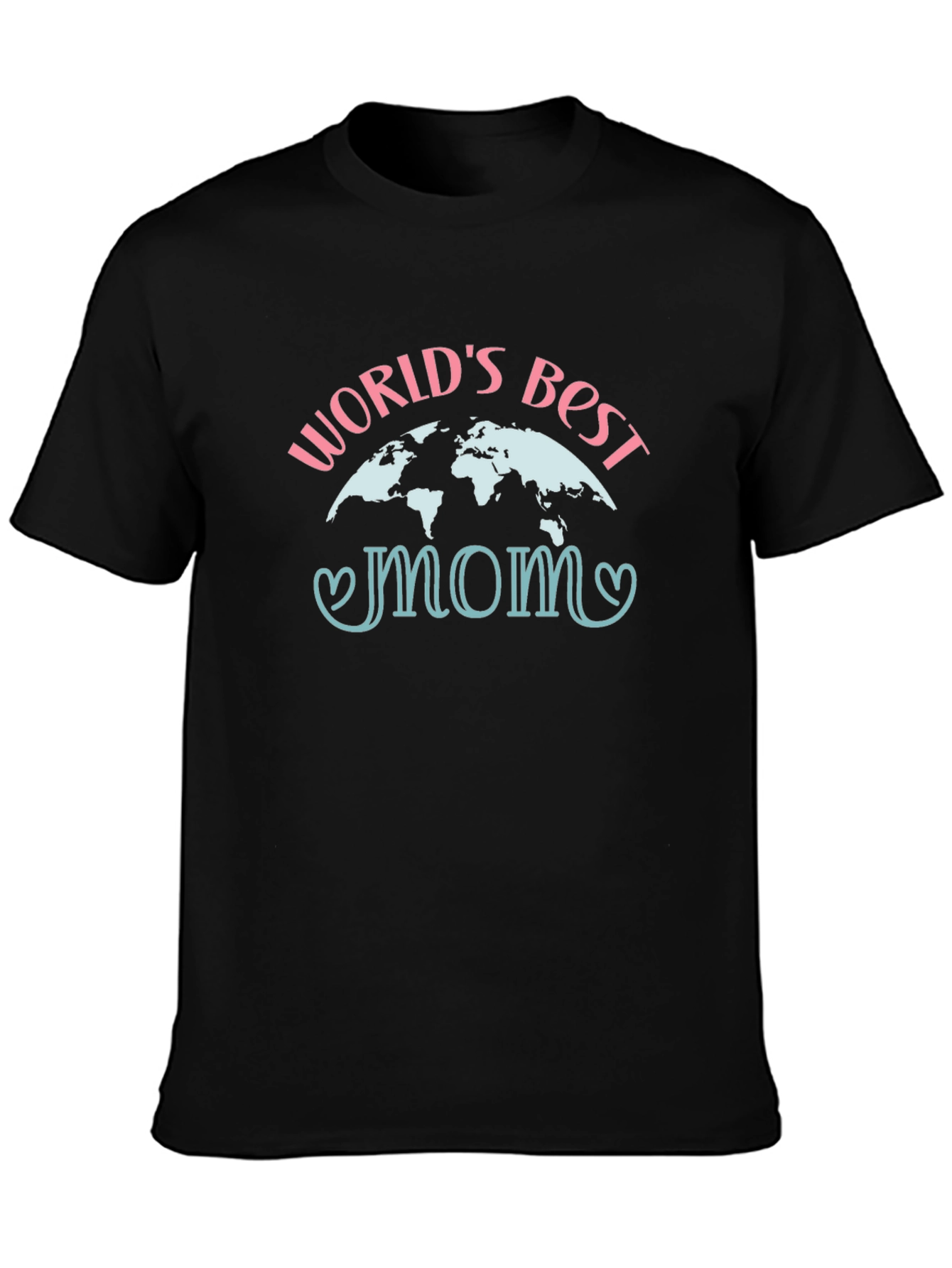 Worlds Best Mom Graphic Tee - Black