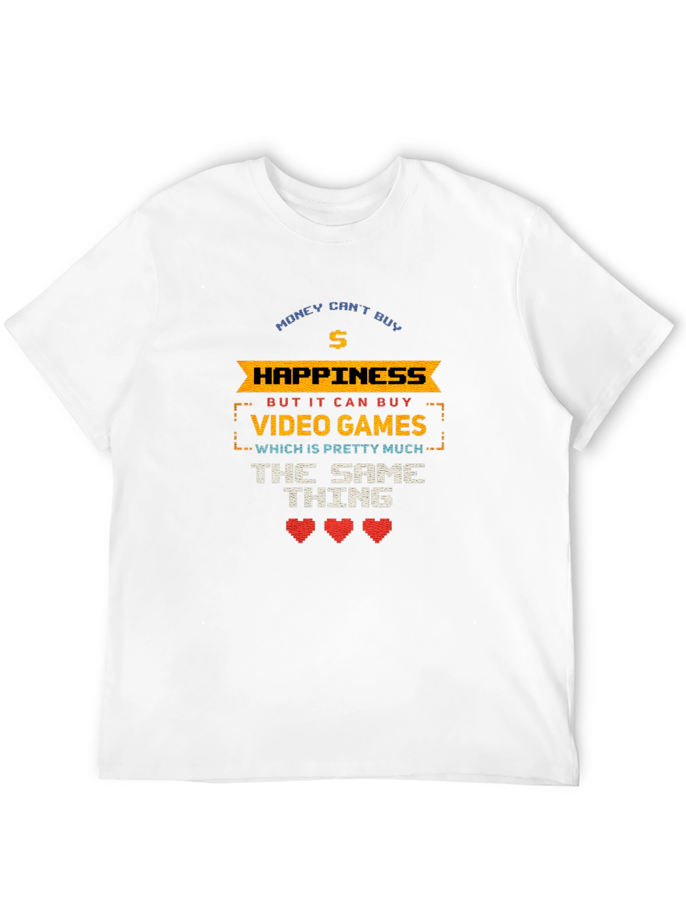 Gamer T-Shirt - Money Cant Buy Happiness