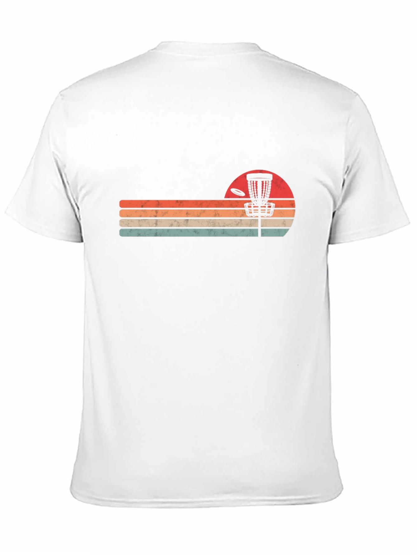 Retro Disc Golf T-Shirt - Sunset Style